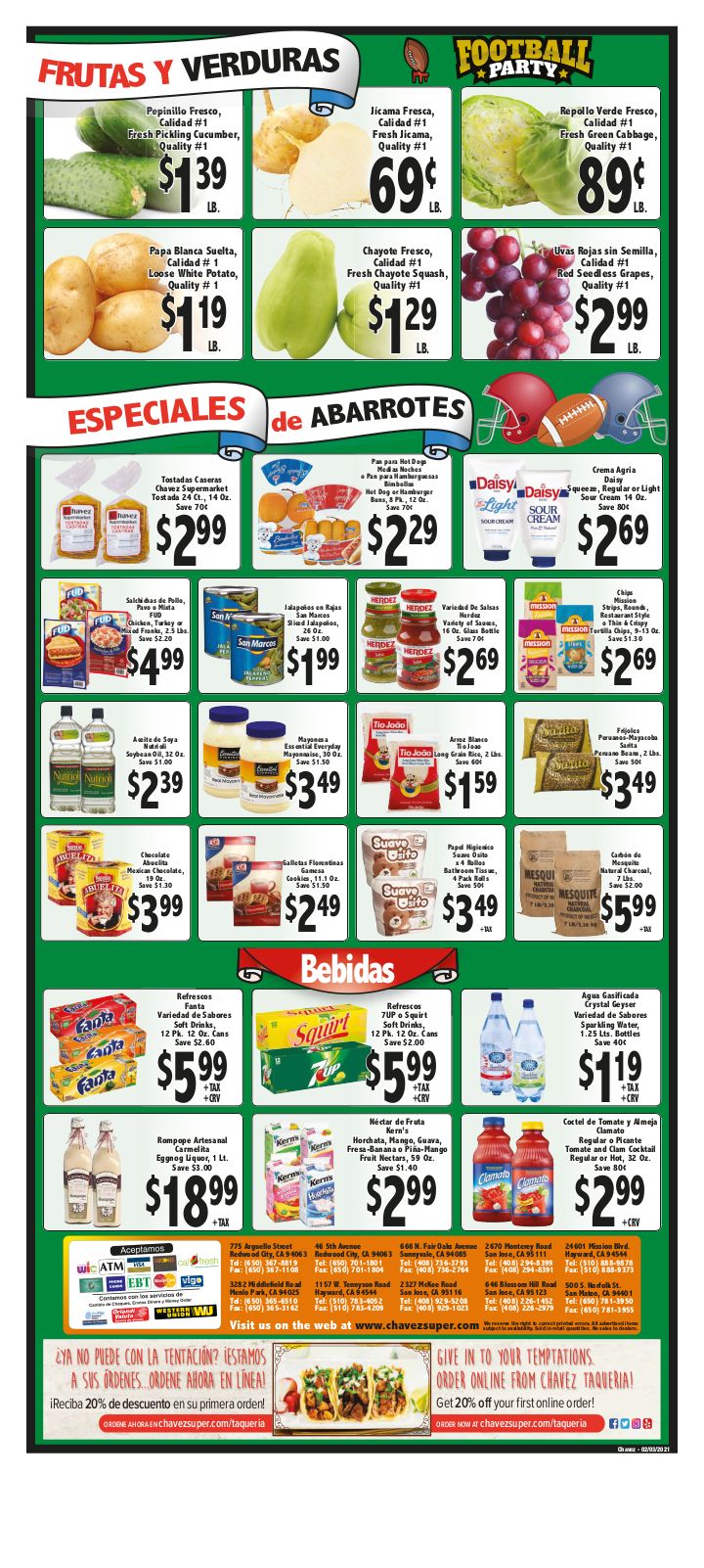 Chavez Weekly Ad Flyer February 3 to February 9, 2021