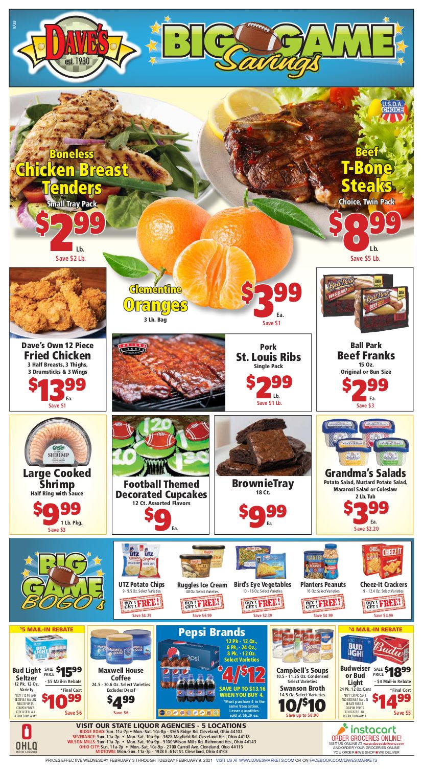 Dave's Markets Weekly Ad Flyer February 3 to February 9, 2021