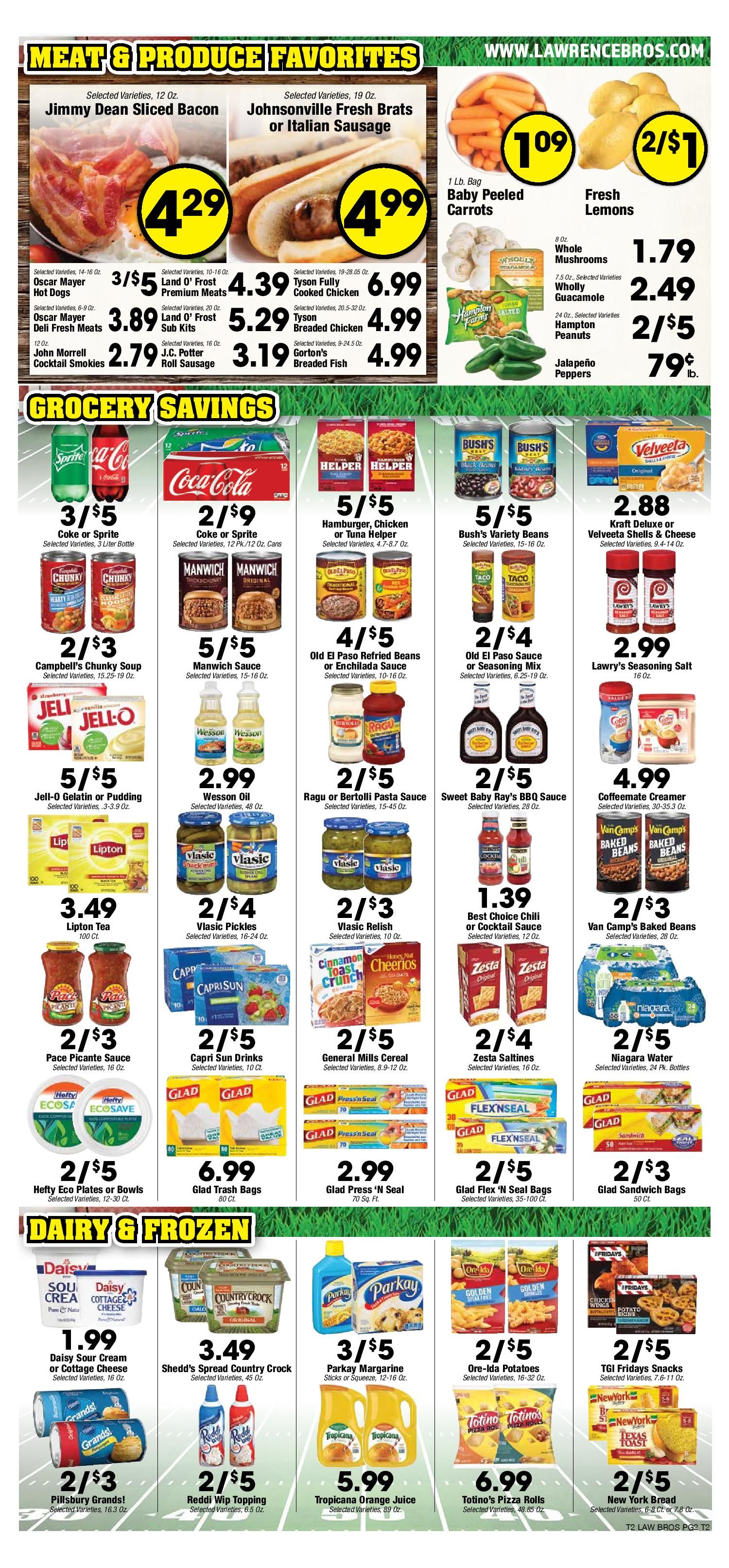Lawrence Bros Big Game Day Sale Weekly Ad Flyer February 3 to February 9, 2021