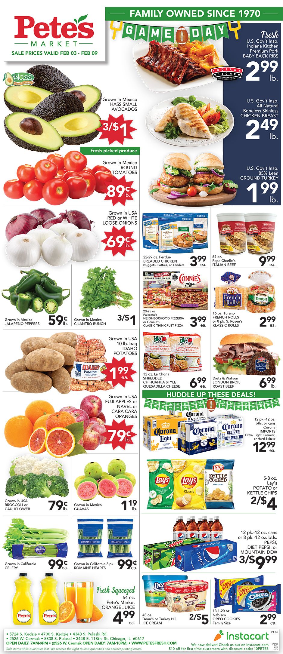 Pete's Fresh Market Big Game Day Sale Weekly Ad Flyer February 3 to February 9, 2021