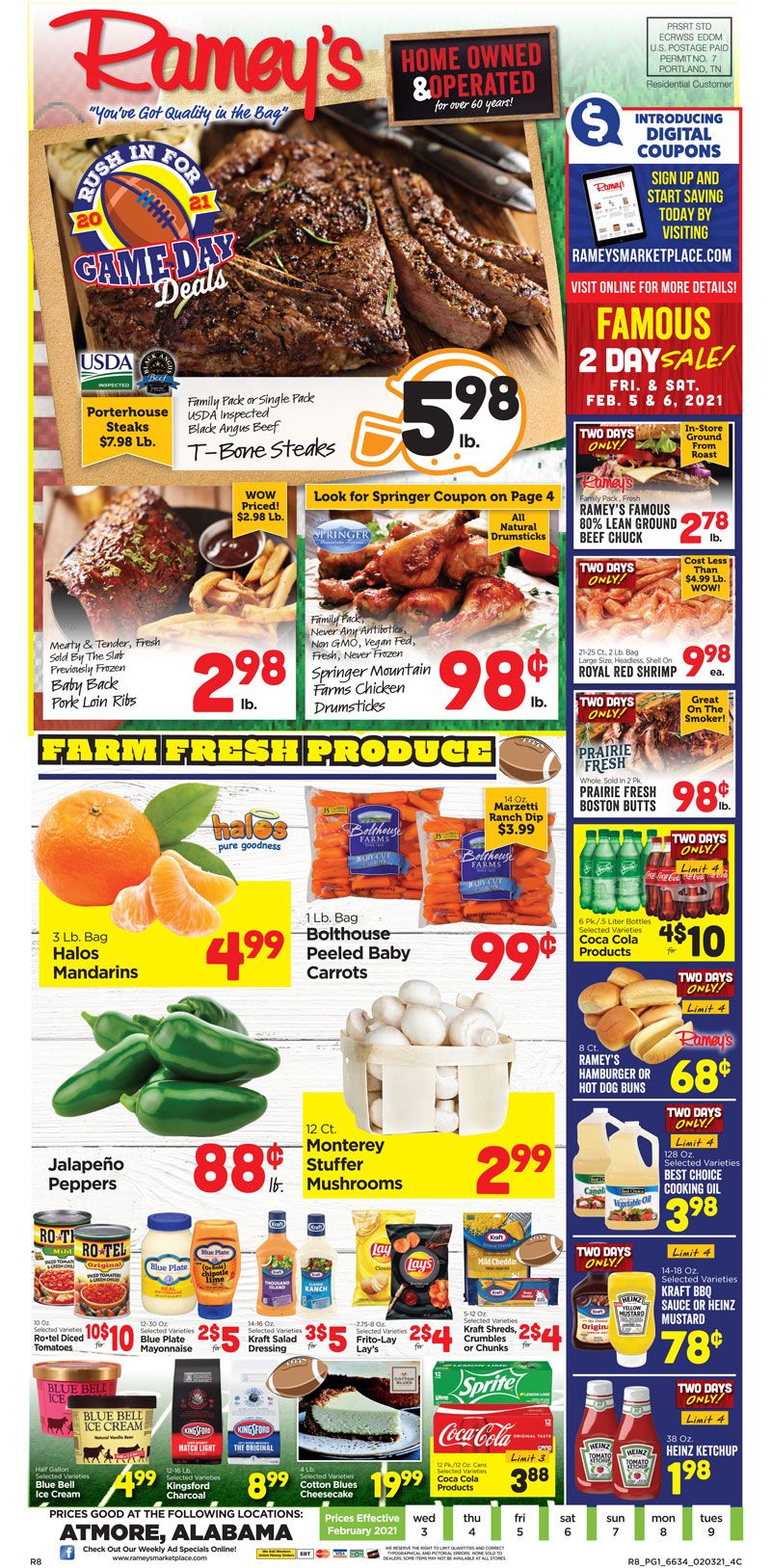 Ramey's Weekly Ad Flyer February 3 to February 9, 2021