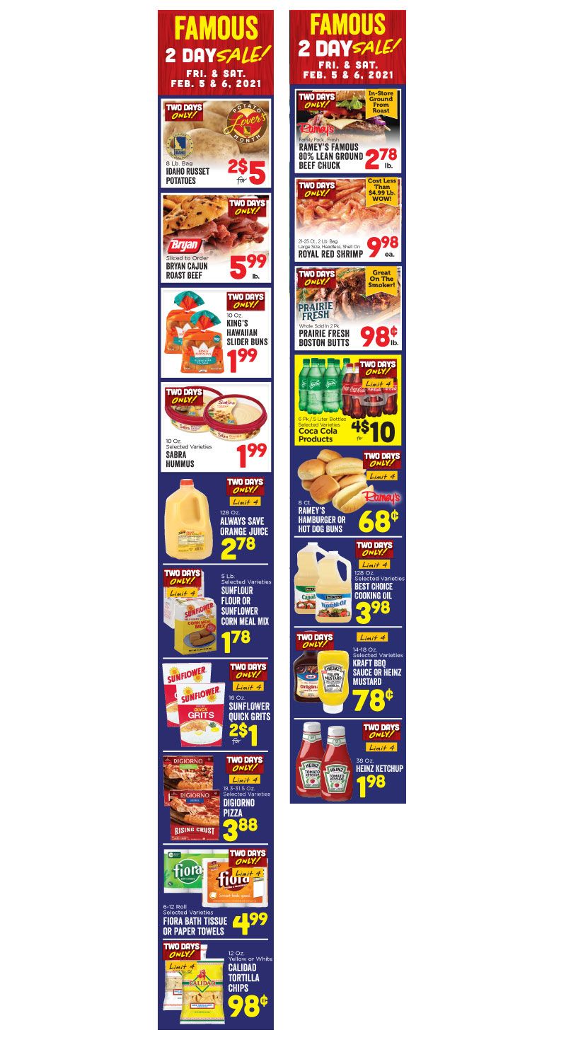 Ramey's Weekly Ad Flyer February 3 to February 9, 2021