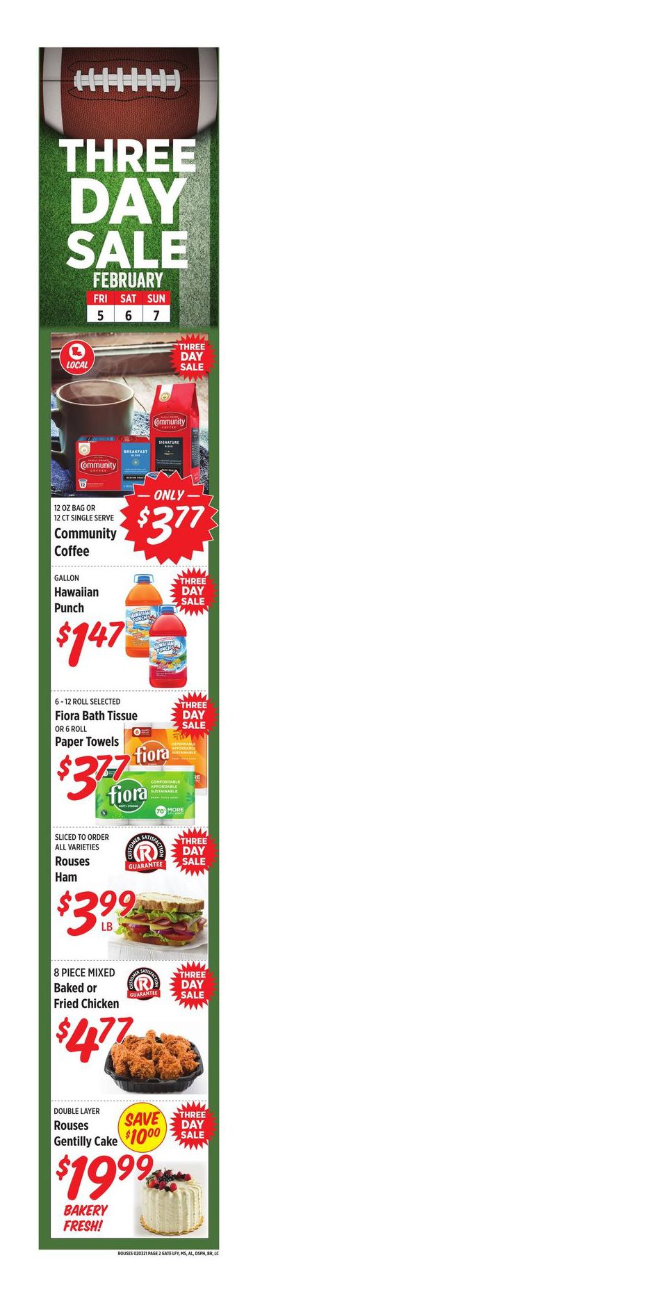 Rouses Markets Big Game Day Sale Weekly Ad Flyer February 3 to February 10, 2021