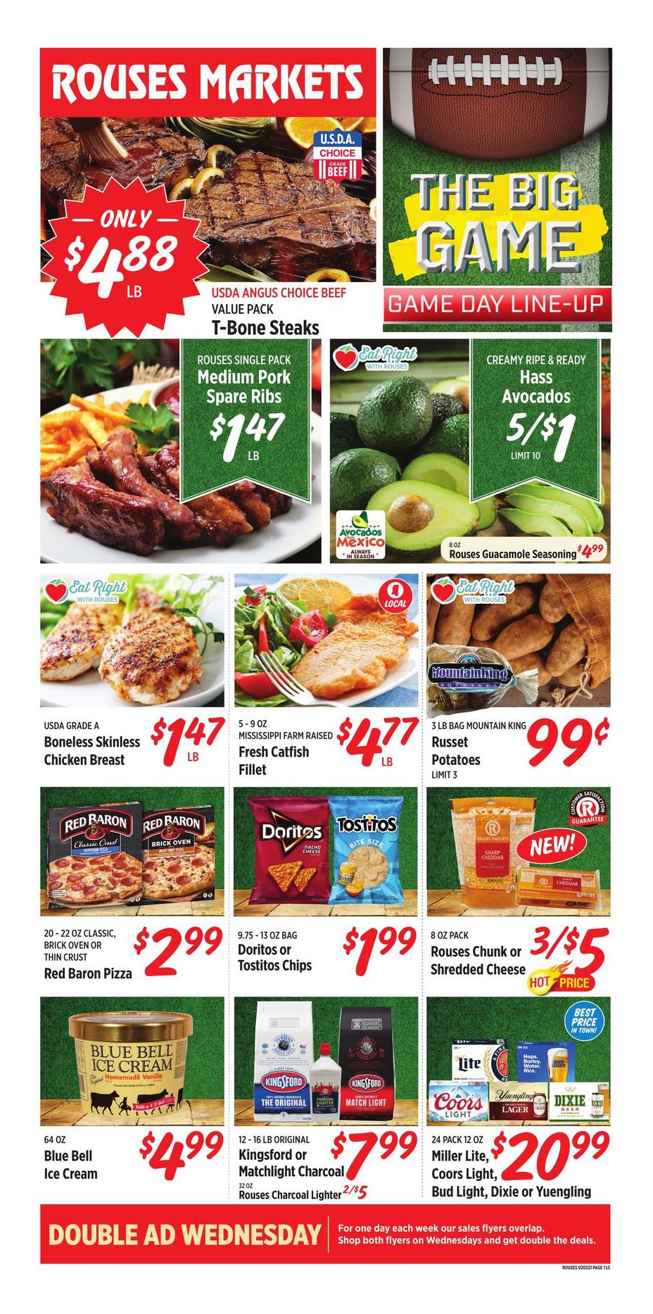 Rouses Markets Big Game Day Sale Weekly Ad Flyer February 3 to February 10, 2021