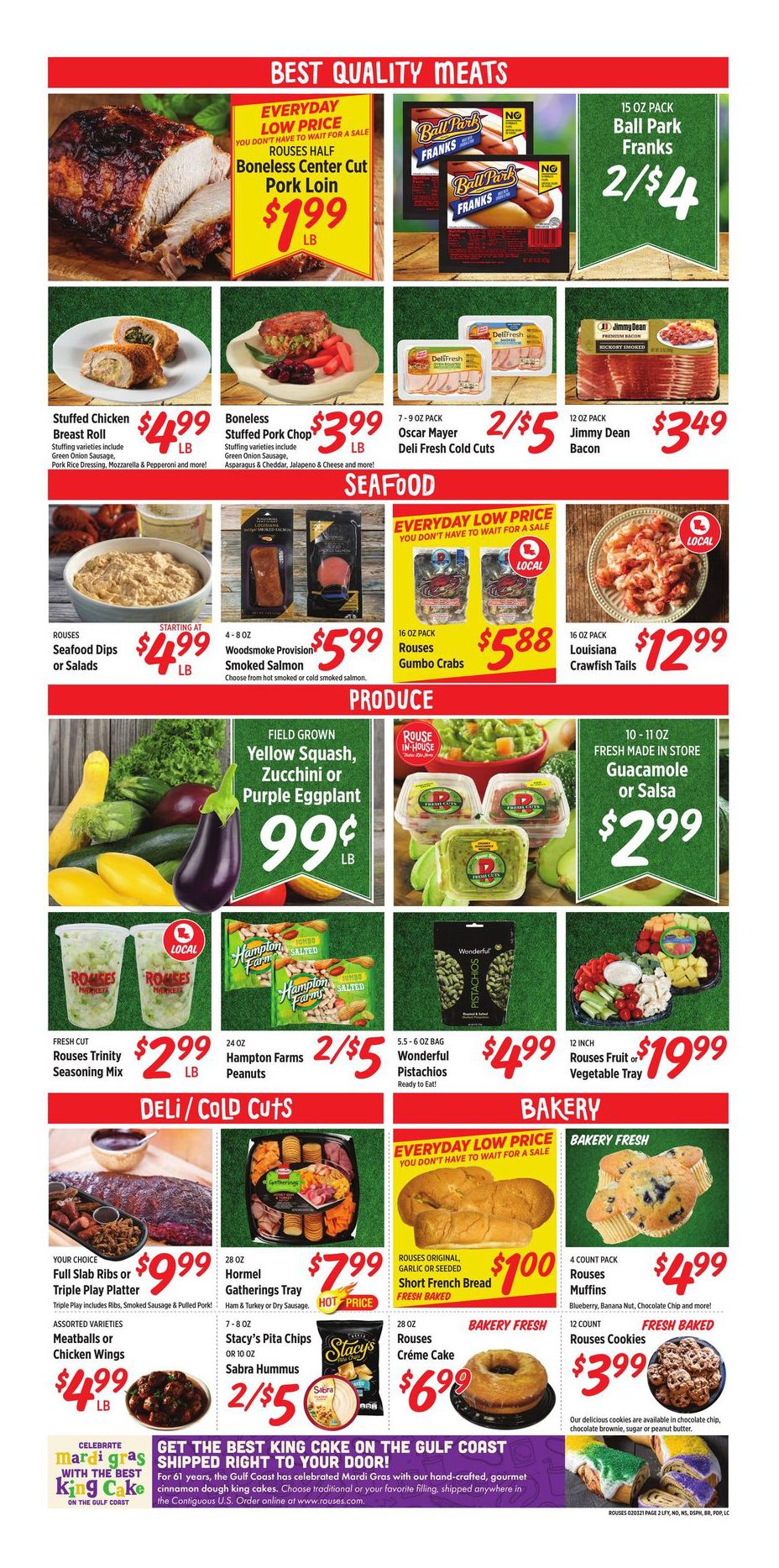 Rouses Markets Big Game Day Sale Weekly Ad Flyer February 3 to February 10, 2021