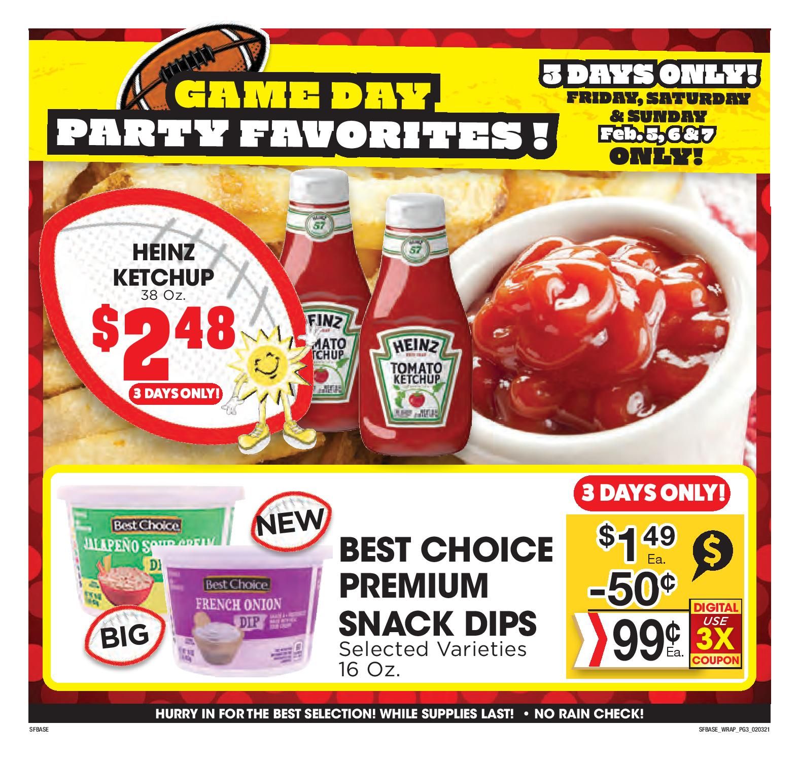 Sunshine Foods Big Game Day Sale Weekly Ad Flyer February 3 to February 9, 2021