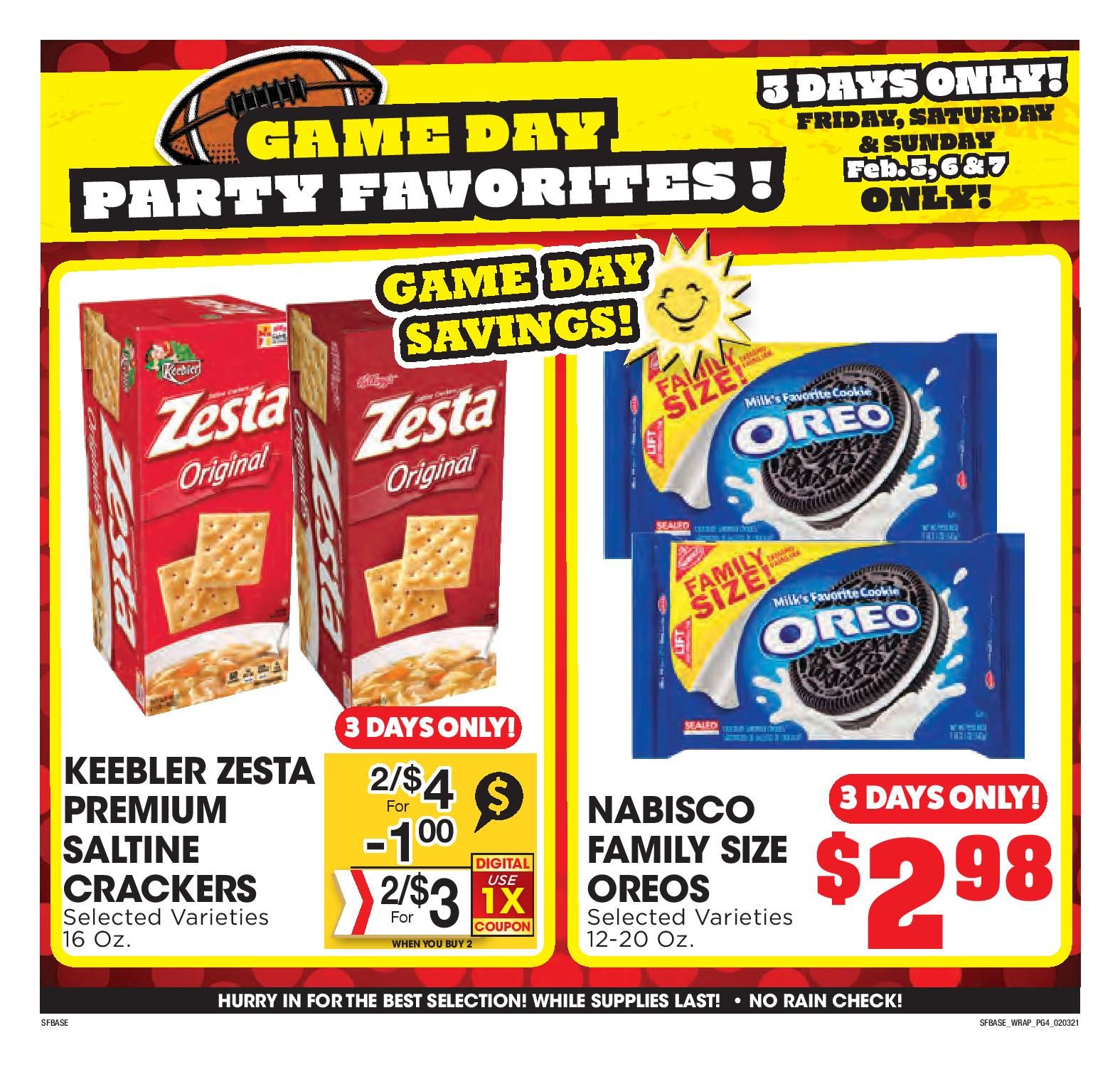 Sunshine Foods Big Game Day Sale Weekly Ad Flyer February 3 to February 9, 2021