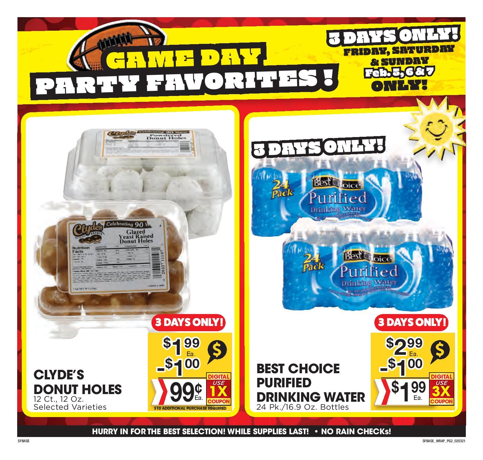 Sunshine Foods Big Game Day Sale Weekly Ad Flyer February 3 to February 9, 2021