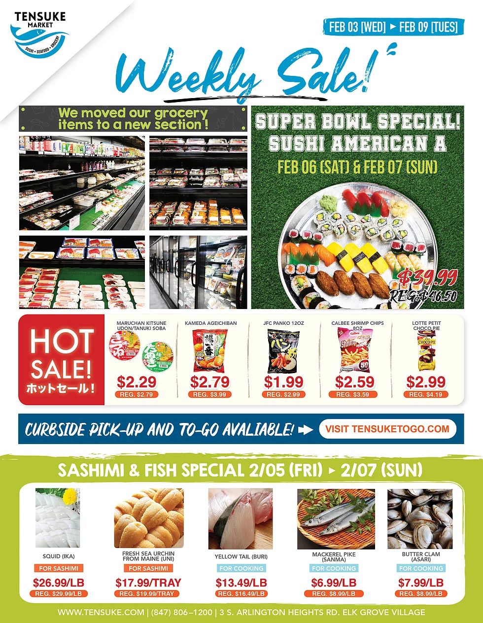 Tensuke Market Big Game Day Sale Weekly Ad Flyer February 3 to February 9, 2021