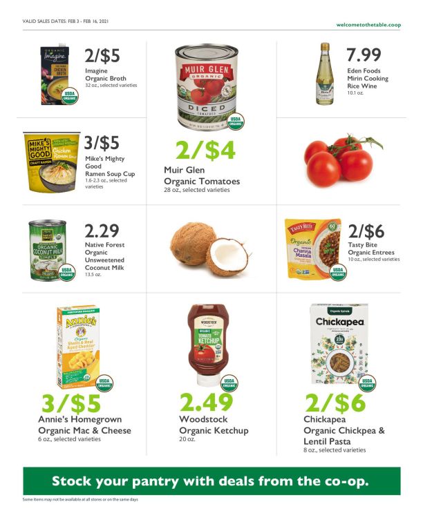 Wheatsville Food Coop Bieekly Ad Flyer February 3 to February 16, 2021