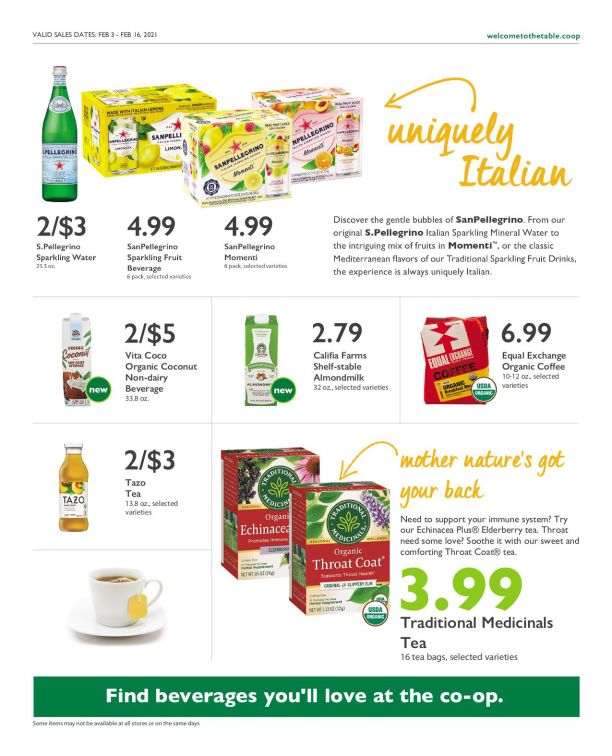 Wheatsville Food Coop Bieekly Ad Flyer February 3 to February 16, 2021