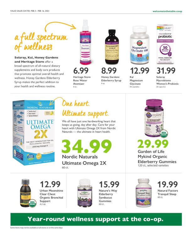 Wheatsville Food Coop Bieekly Ad Flyer February 3 to February 16, 2021