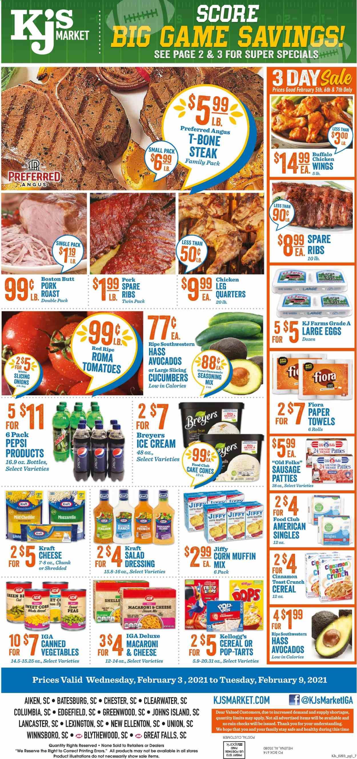 KJ´s Market (GA, SC) Weekly Ad Flyer February 3 to February 9