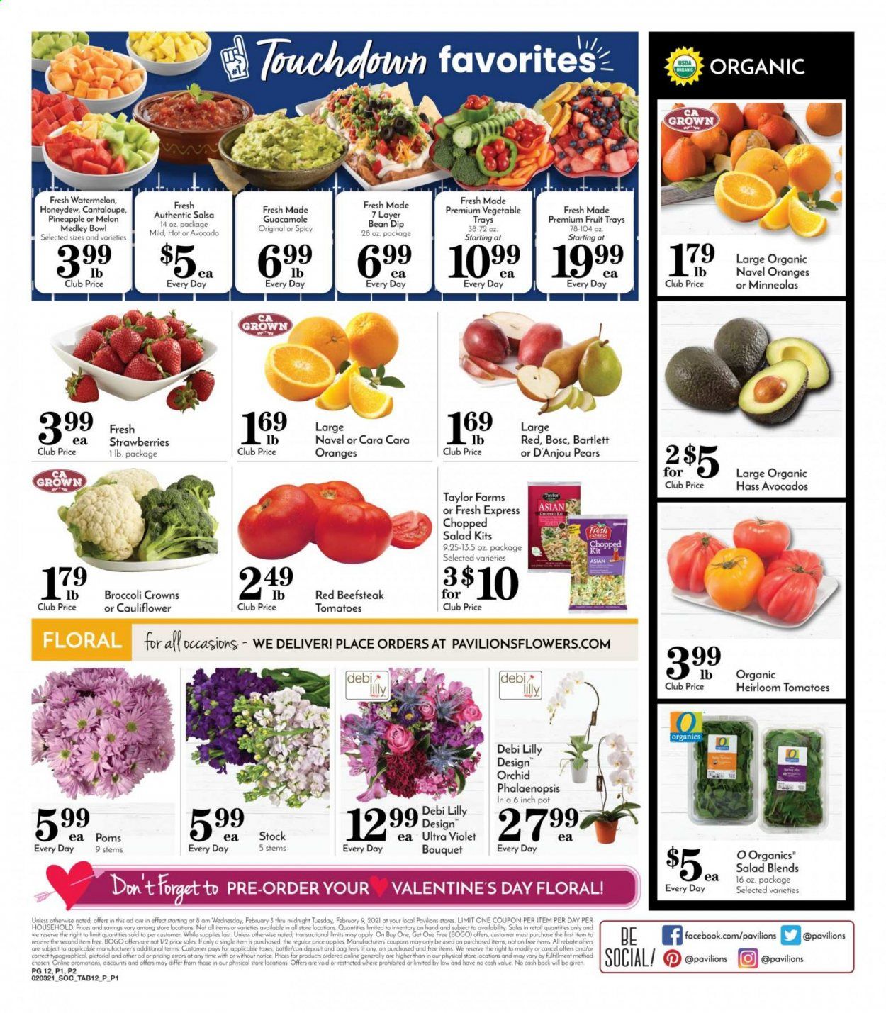 Pavilions (CA) Weekly Ad Flyer February 3 to February 9