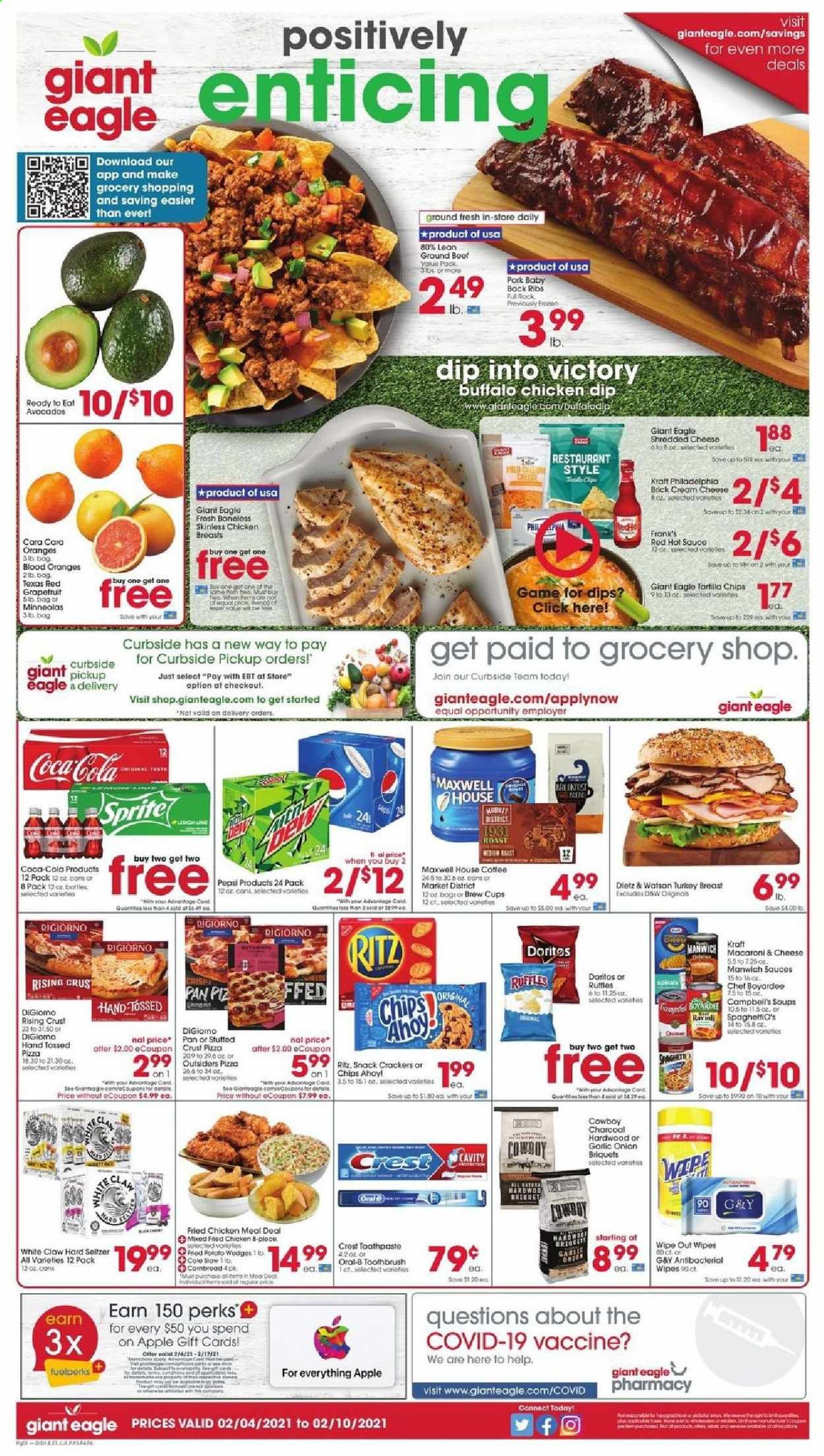 Giant Eagle (IN, MD, OH, PA, WV) Weekly Ad Flyer February 4 to February 10