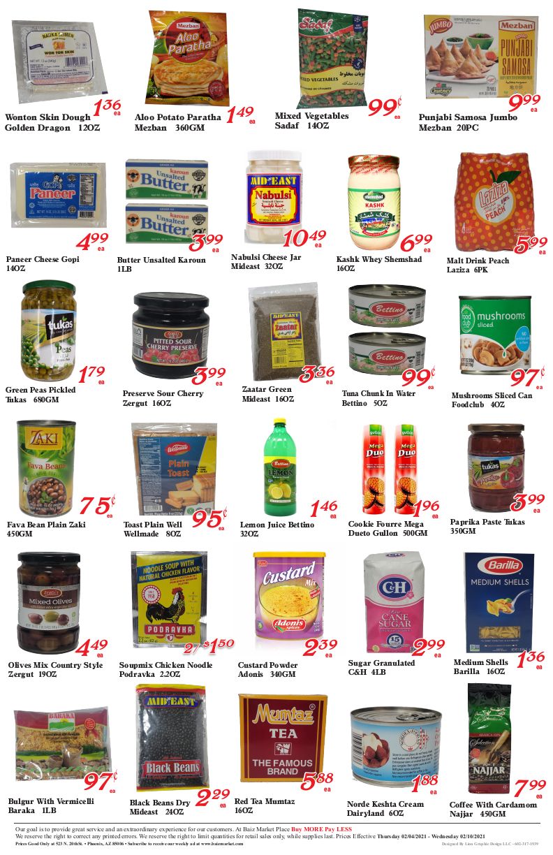 Baiz Market Weekly Ad Flyer February 4 to February 10, 2021