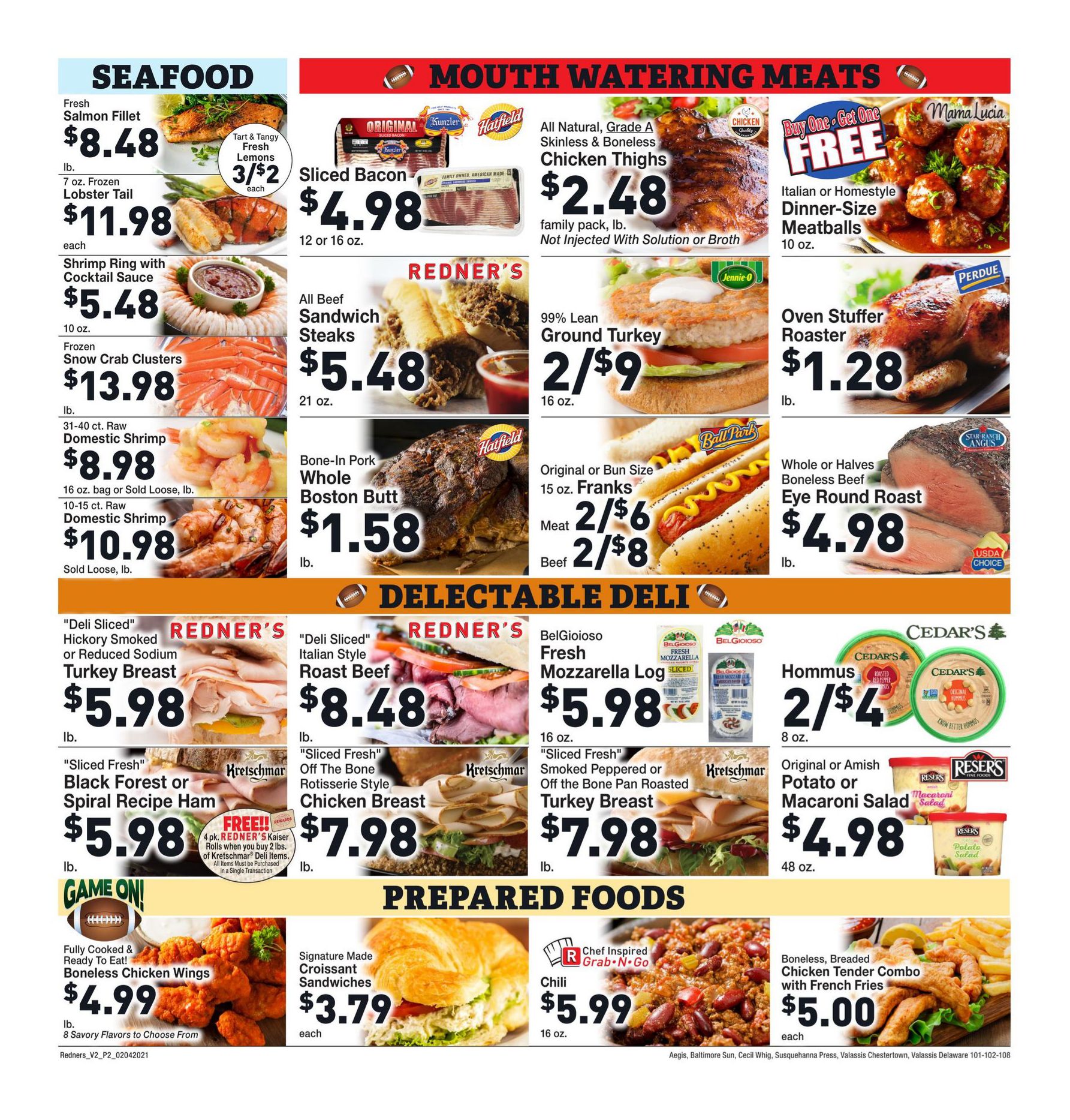 Redner's Markets Weekly Ad Flyer February 4 to February 10, 2021
