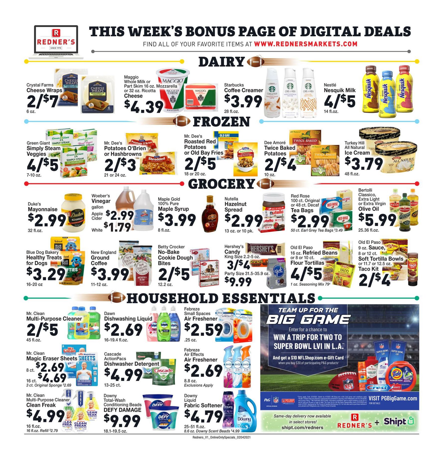 Redner's Markets Weekly Ad Flyer February 4 to February 10, 2021