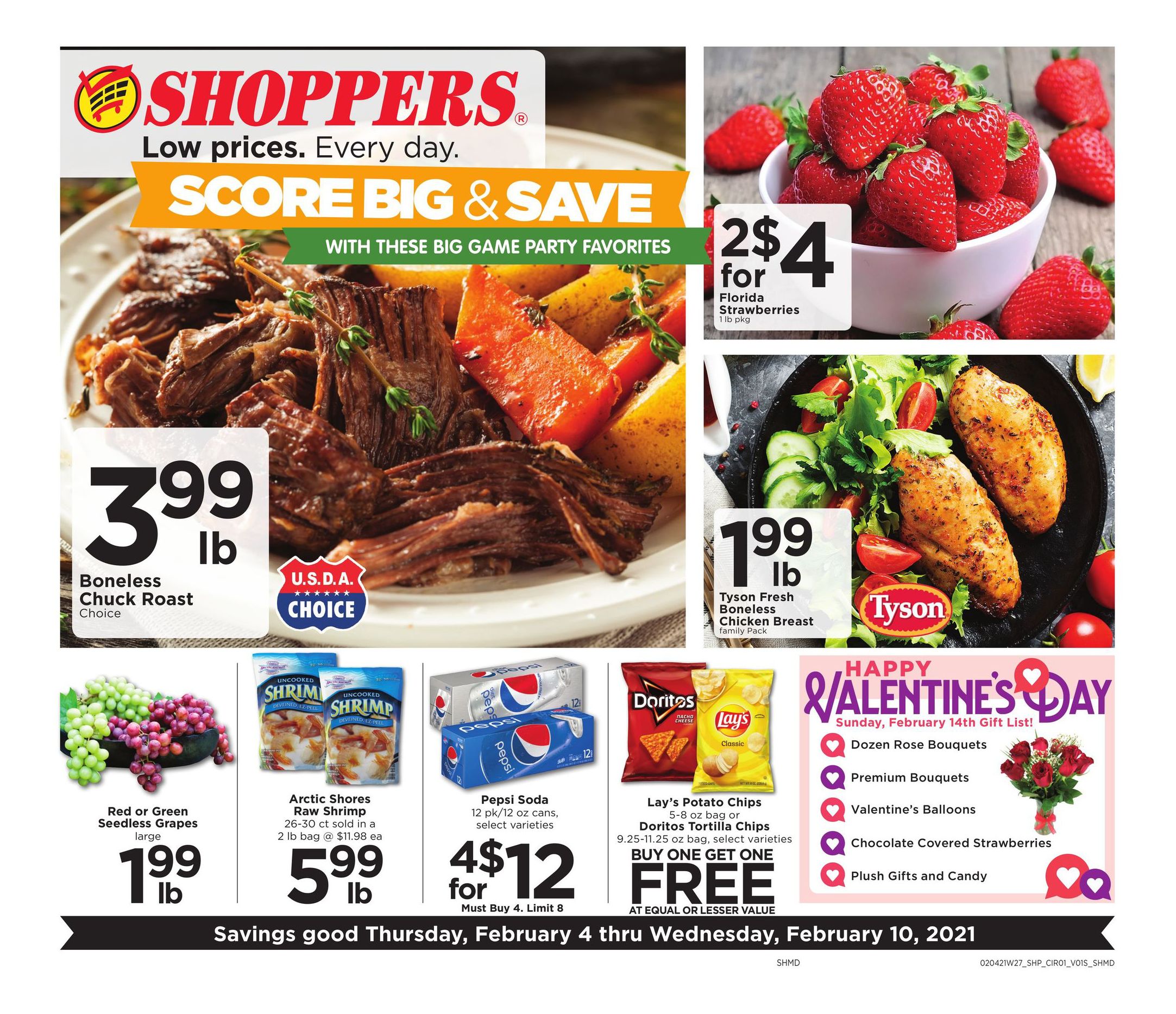 Shoppers Food Big Game Day Sale Weekly Ad Flyer February 4 to February 10, 2021