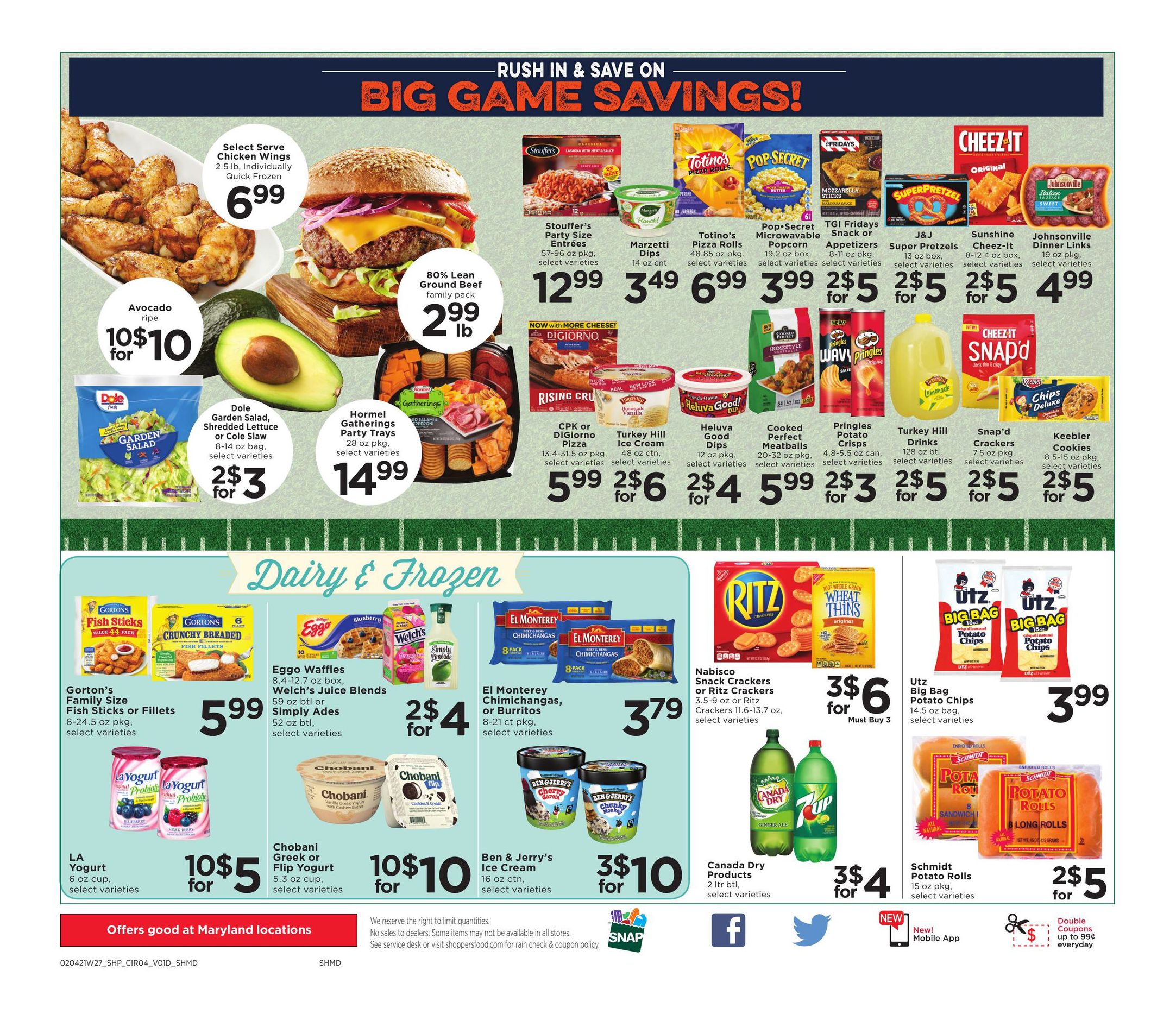 Shoppers Food Big Game Day Sale Weekly Ad Flyer February 4 to February 10, 2021