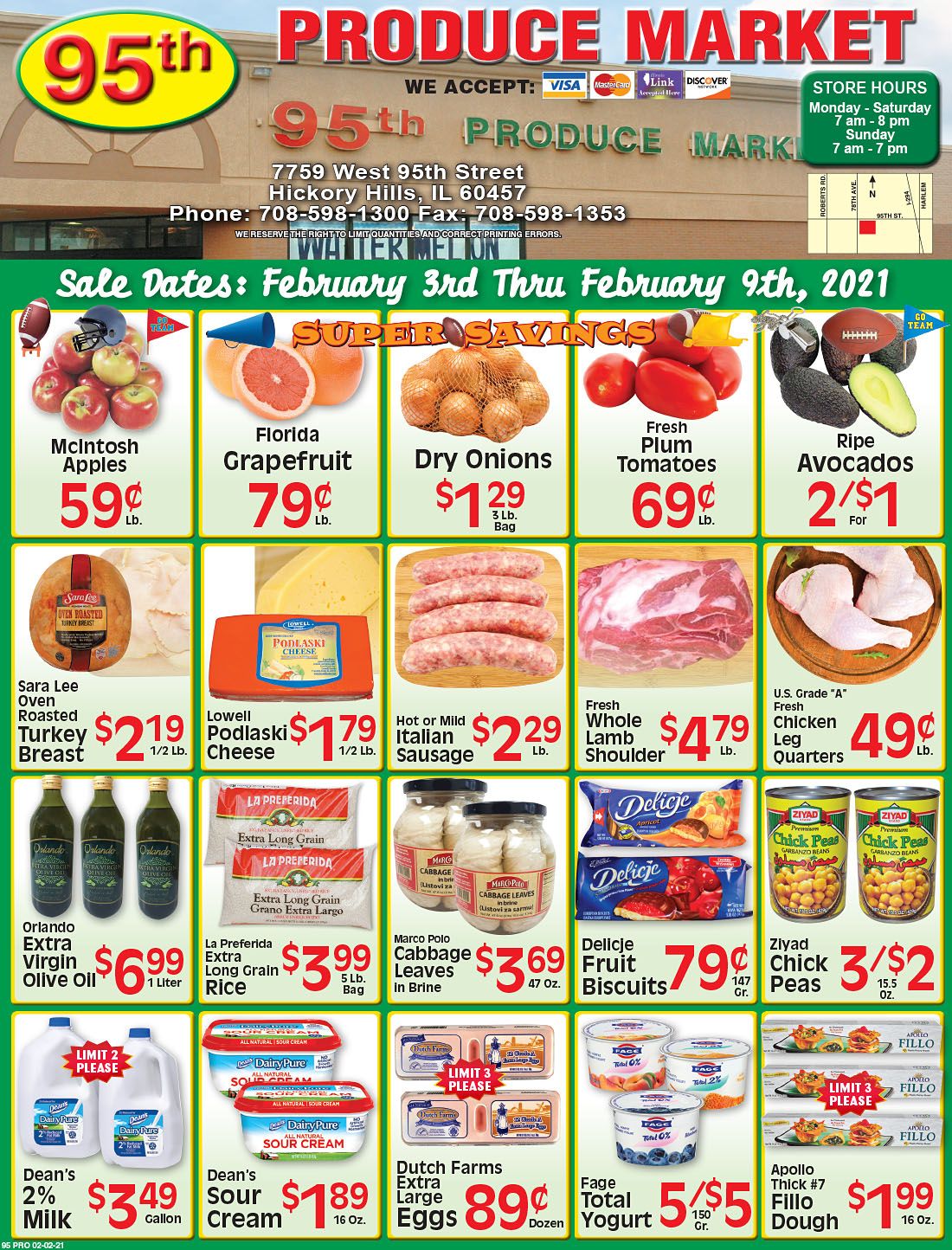 95th Produce Market Weekly Ad Flyer February 3 to February 9, 2021