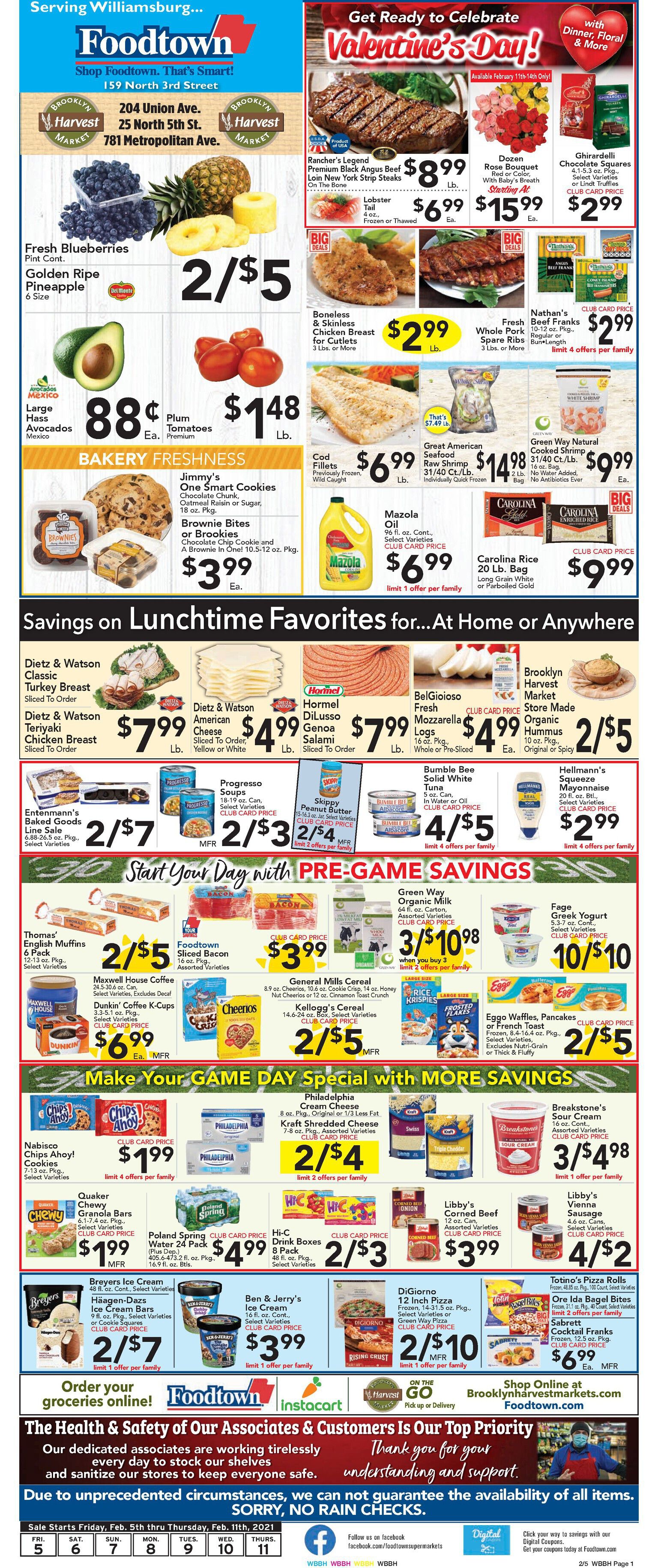 Brooklyn Harvest Market Valentine's Day Sale Weekly Ad Flyer February 5 to February 11, 2021