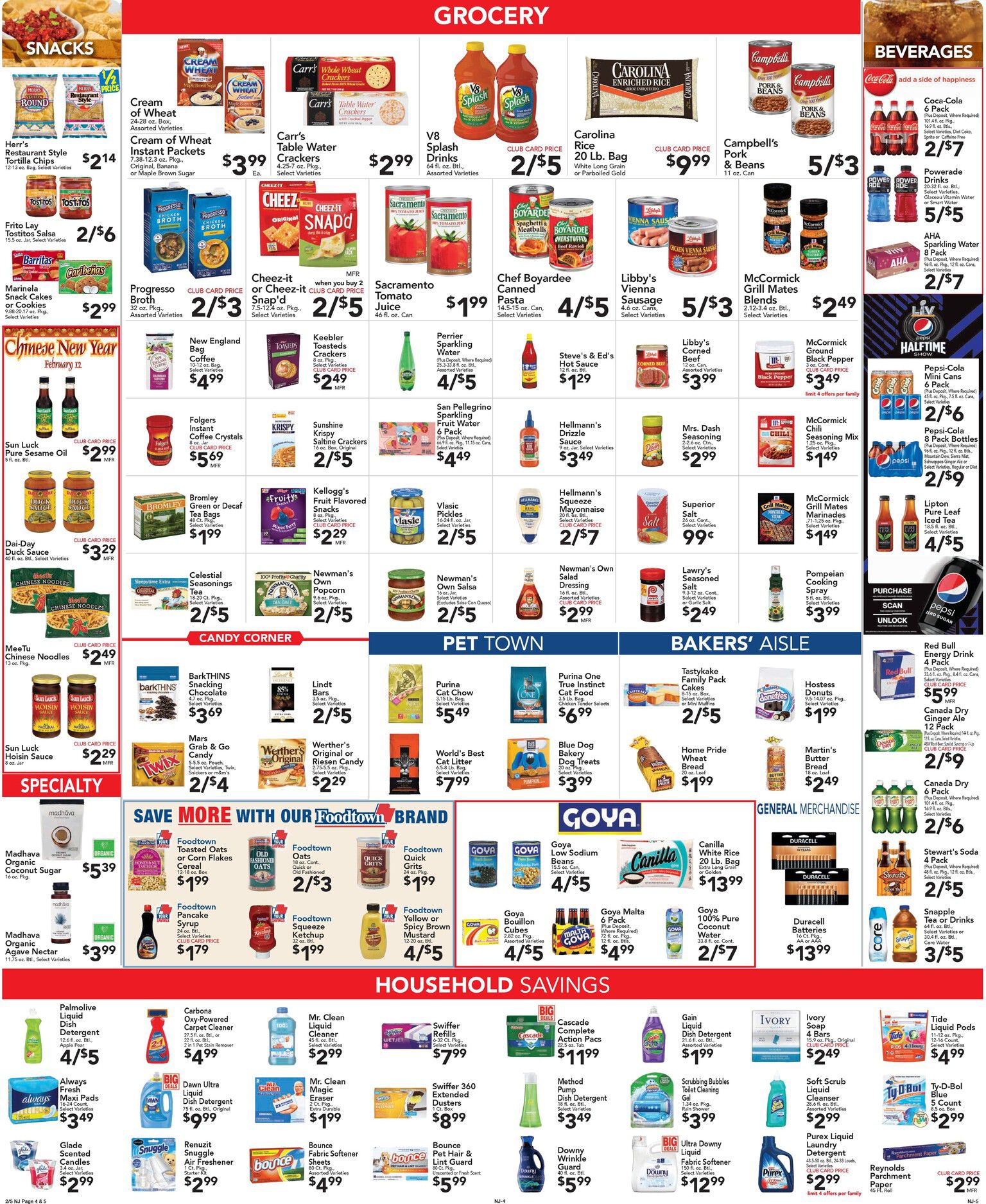 Foodtown Big Game Day Sale Weekly Ad Flyer February 5 to February 11, 2021