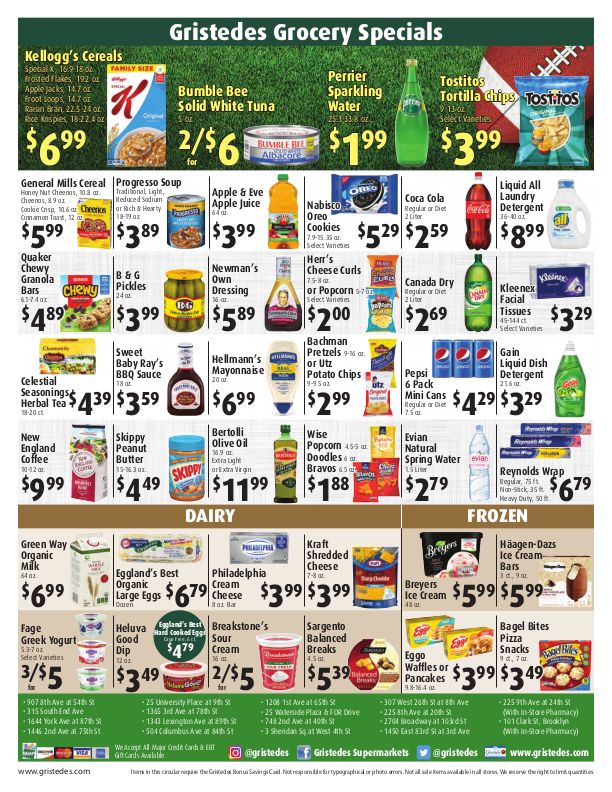 Gristedes Big Game Day Sale Weekly Ad Flyer February 5 to February 11, 2021