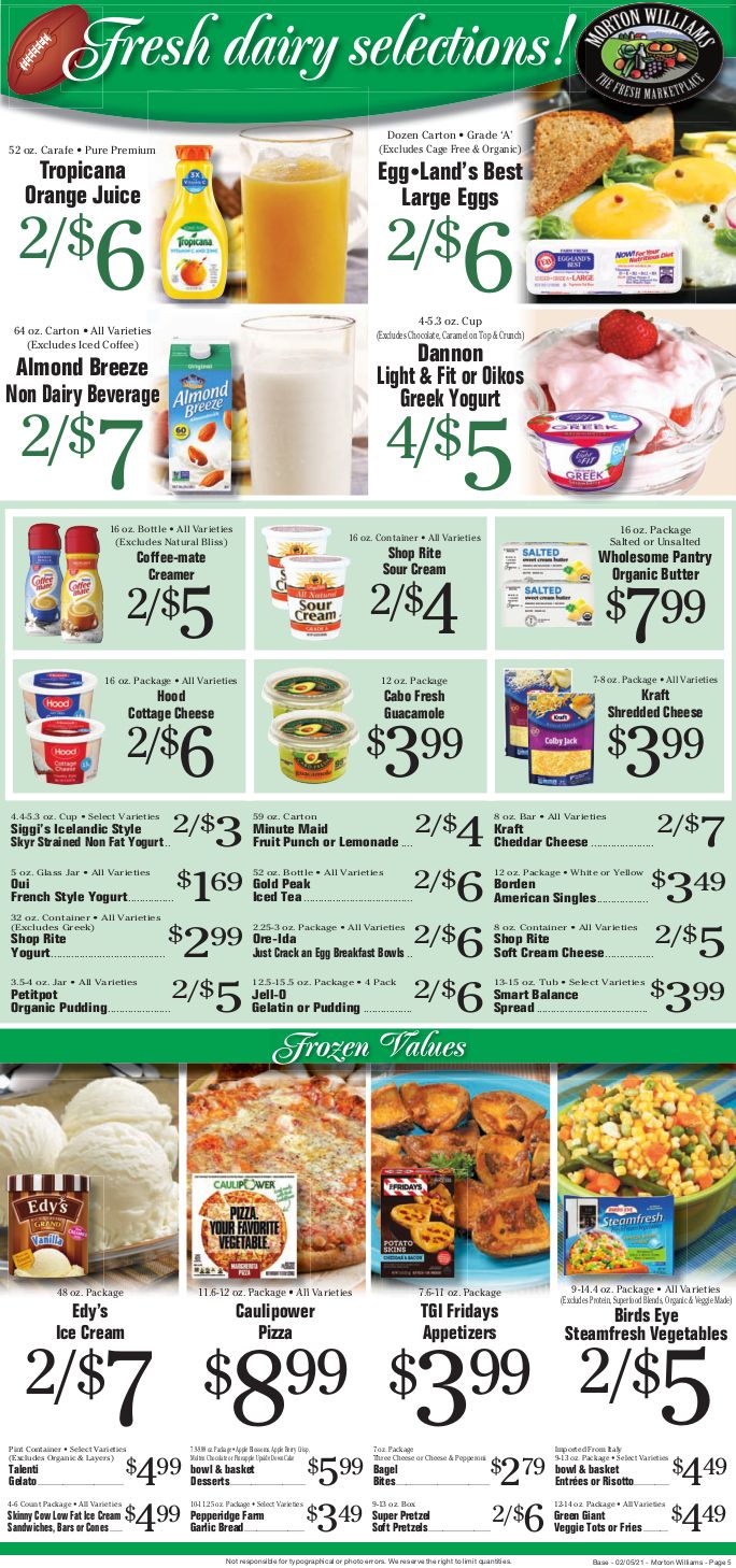 Morton Williams Big Game Day Sale Weekly Ad Flyer February 5 to February 11, 2021