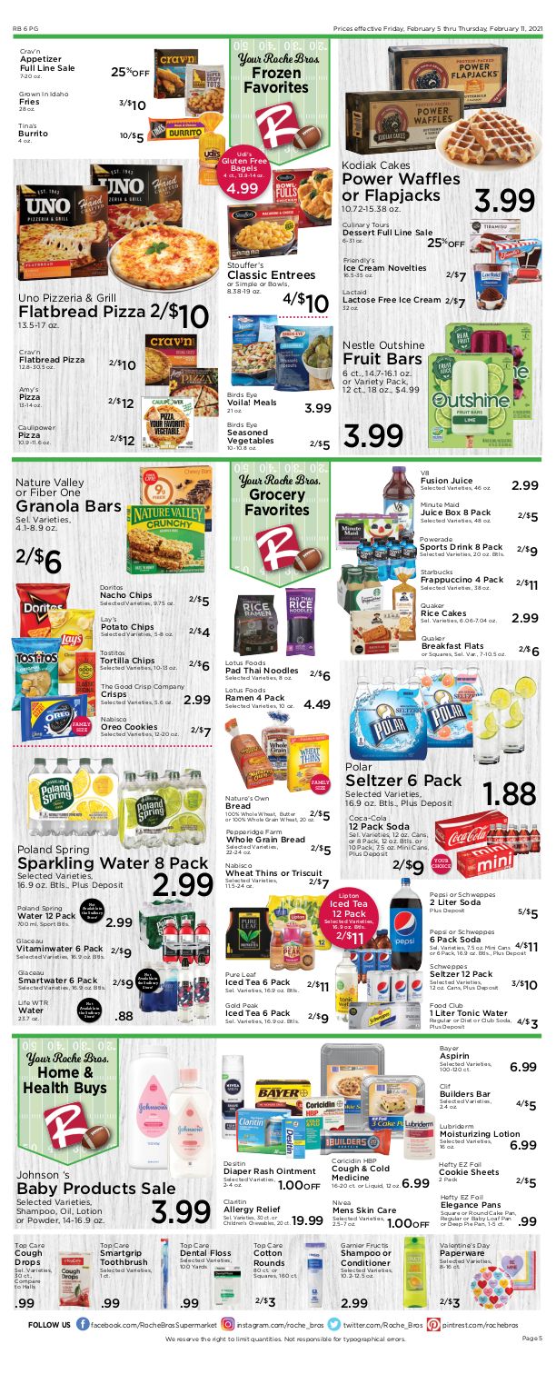 Roche Bros Big Game Day Sale Weekly Ad Flyer February 5 to February 11, 2021