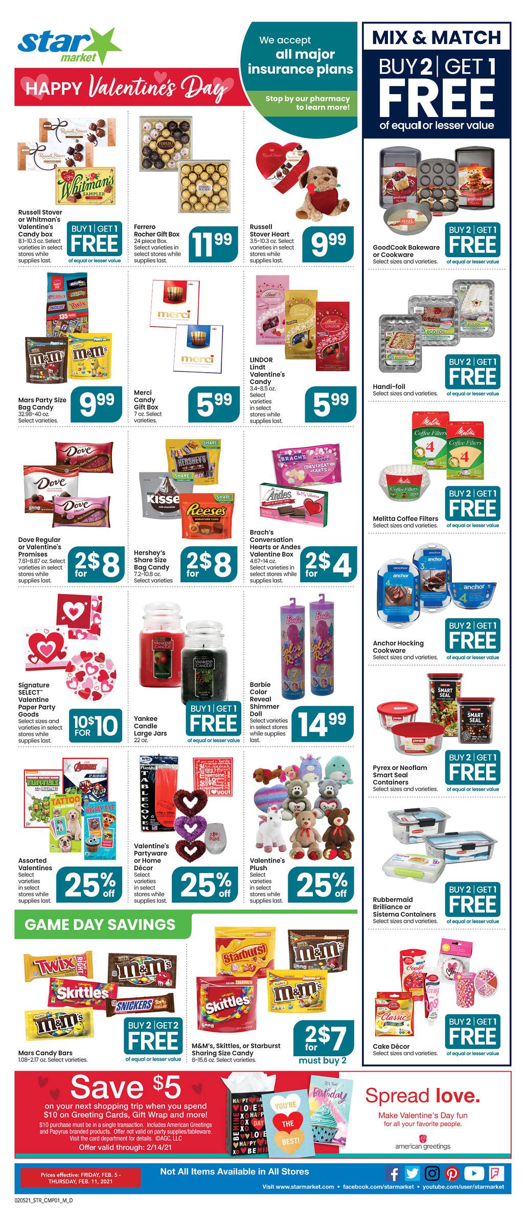 Star Market Big Game Day Sale Weekly Ad Flyer February 5 to February 11, 2021