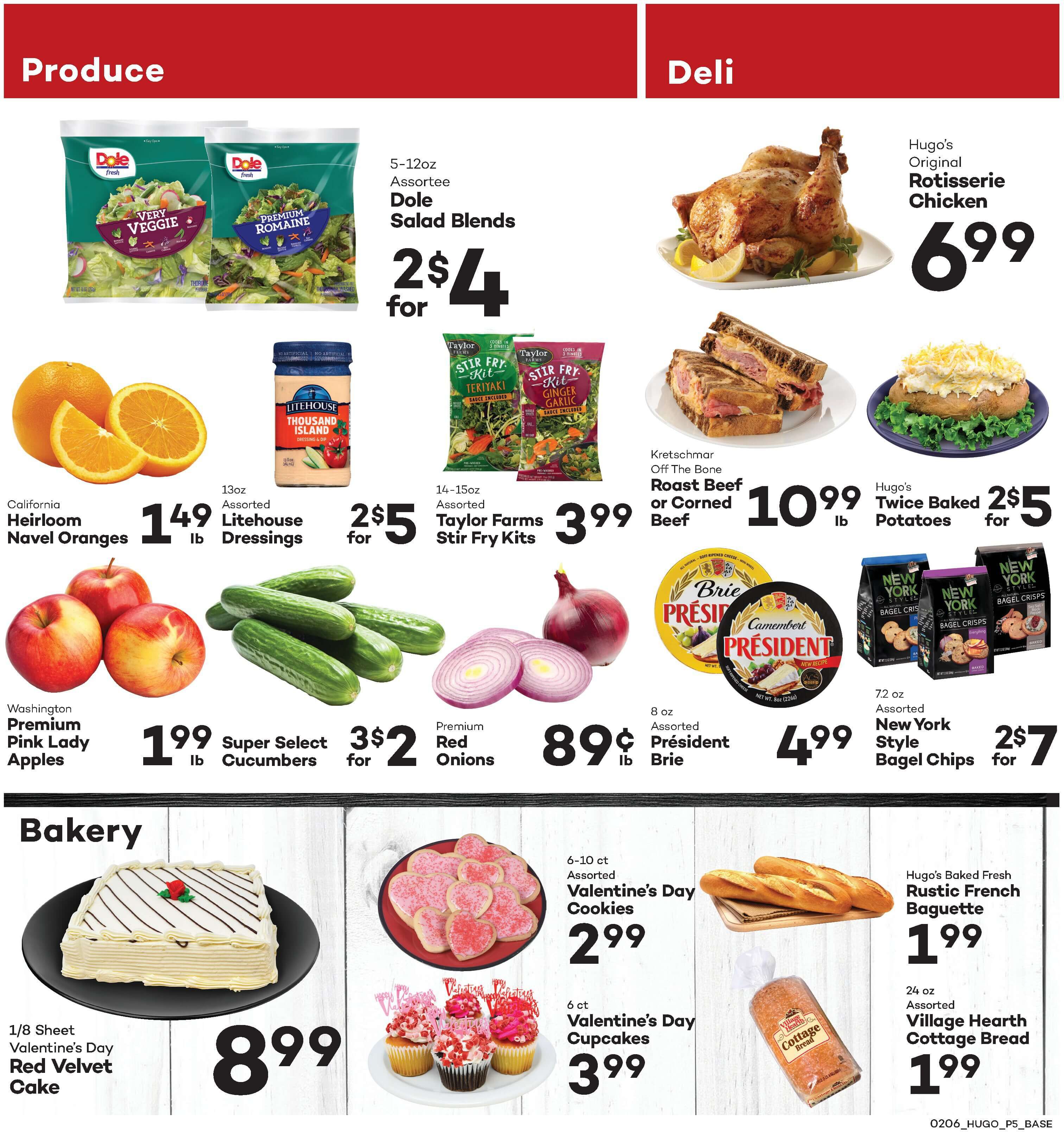 Hugo's Family Marketplace Valentine's Day Sale Weekly Ad Flyer February 6 to February 12, 2021