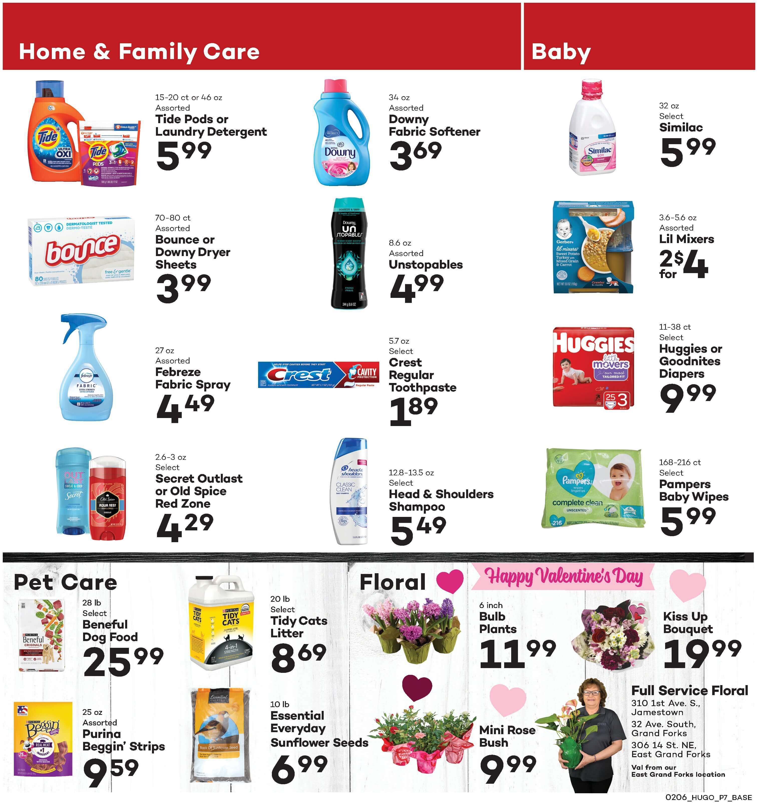 Hugo's Family Marketplace Valentine's Day Sale Weekly Ad Flyer February 6 to February 12, 2021