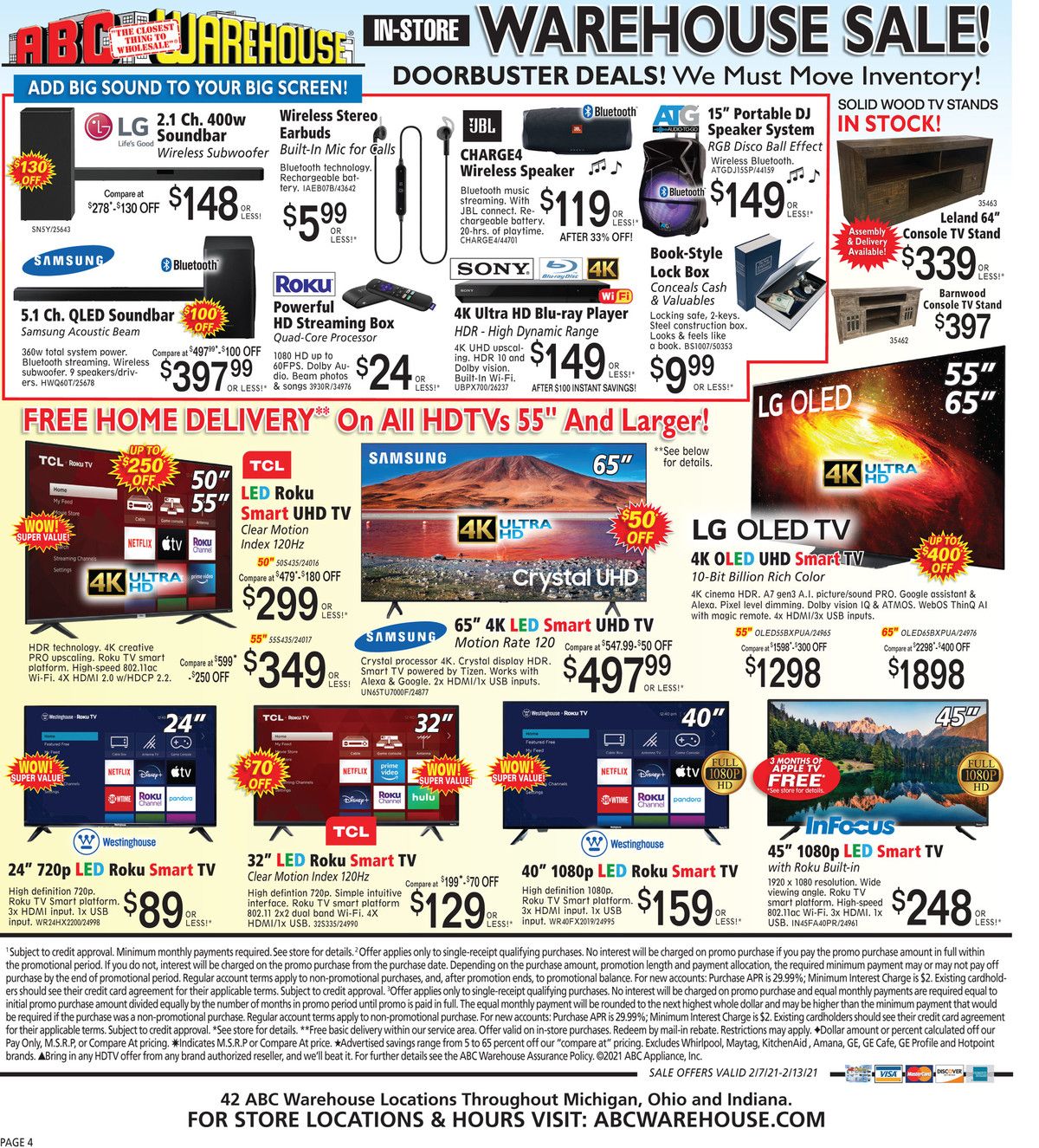 ABC Warehouse Weekly Ad Flyer February 7 to February 13, 2021