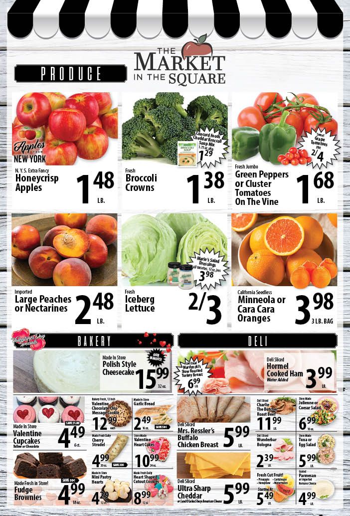 The Market in the Square Valentine's Day Sale Weekly Ad Flyer February 7 to February 13, 2021