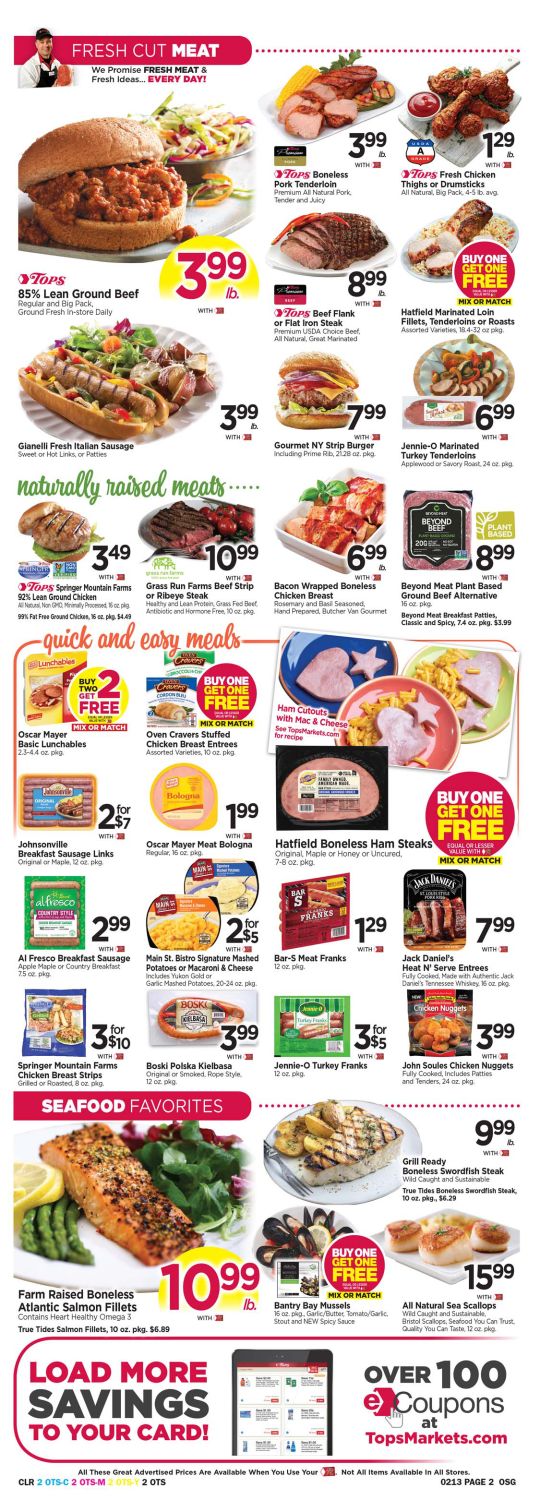 Tops Friendly Markets Valentine's Day Sale Weekly Ad Flyer February 7 to February 13, 2021