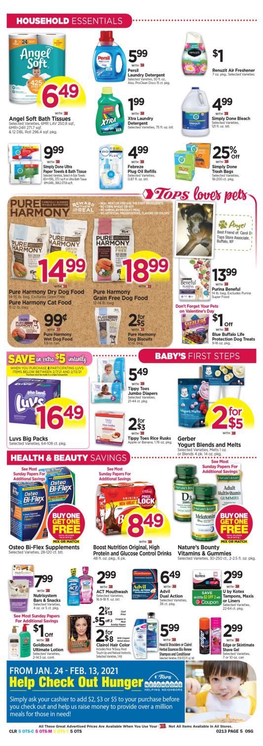 Tops Friendly Markets Valentine's Day Sale Weekly Ad Flyer February 7 to February 13, 2021