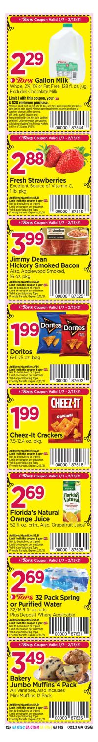Tops Friendly Markets Valentine's Day Sale Weekly Ad Flyer February 7 to February 13, 2021