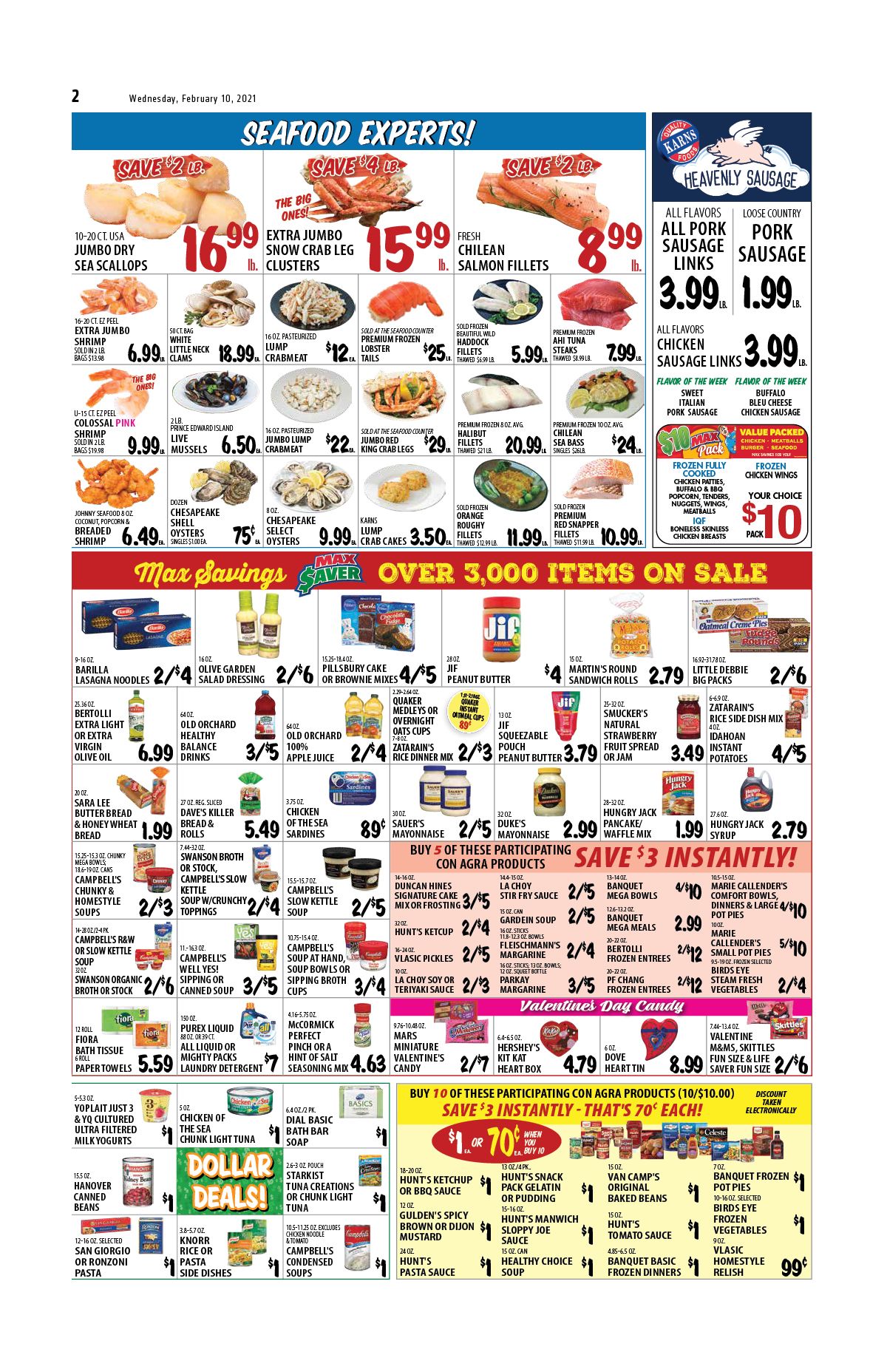 Karns Quality Foods Valentine's Day Sale Weekly Ad Flyer February 9 to February 15, 2021
