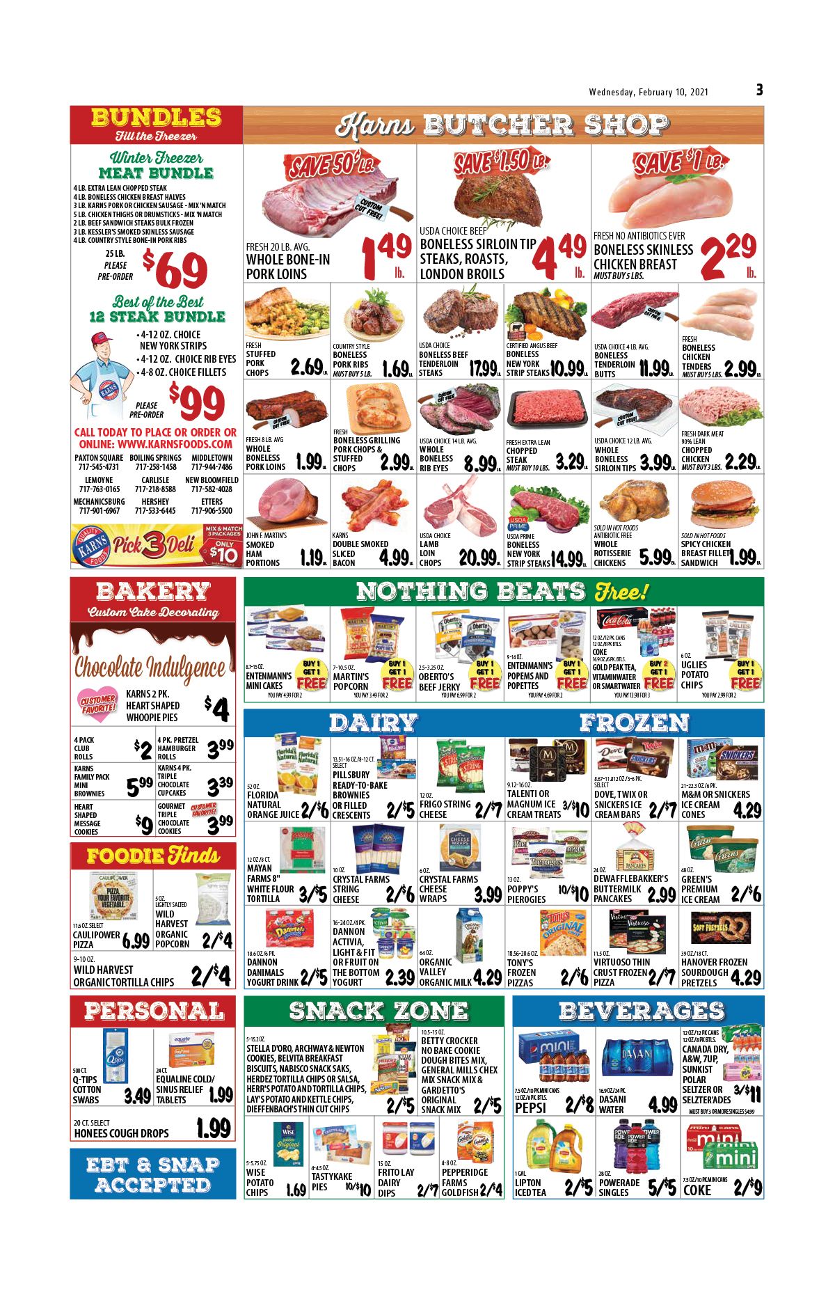 Karns Quality Foods Valentine's Day Sale Weekly Ad Flyer February 9 to February 15, 2021