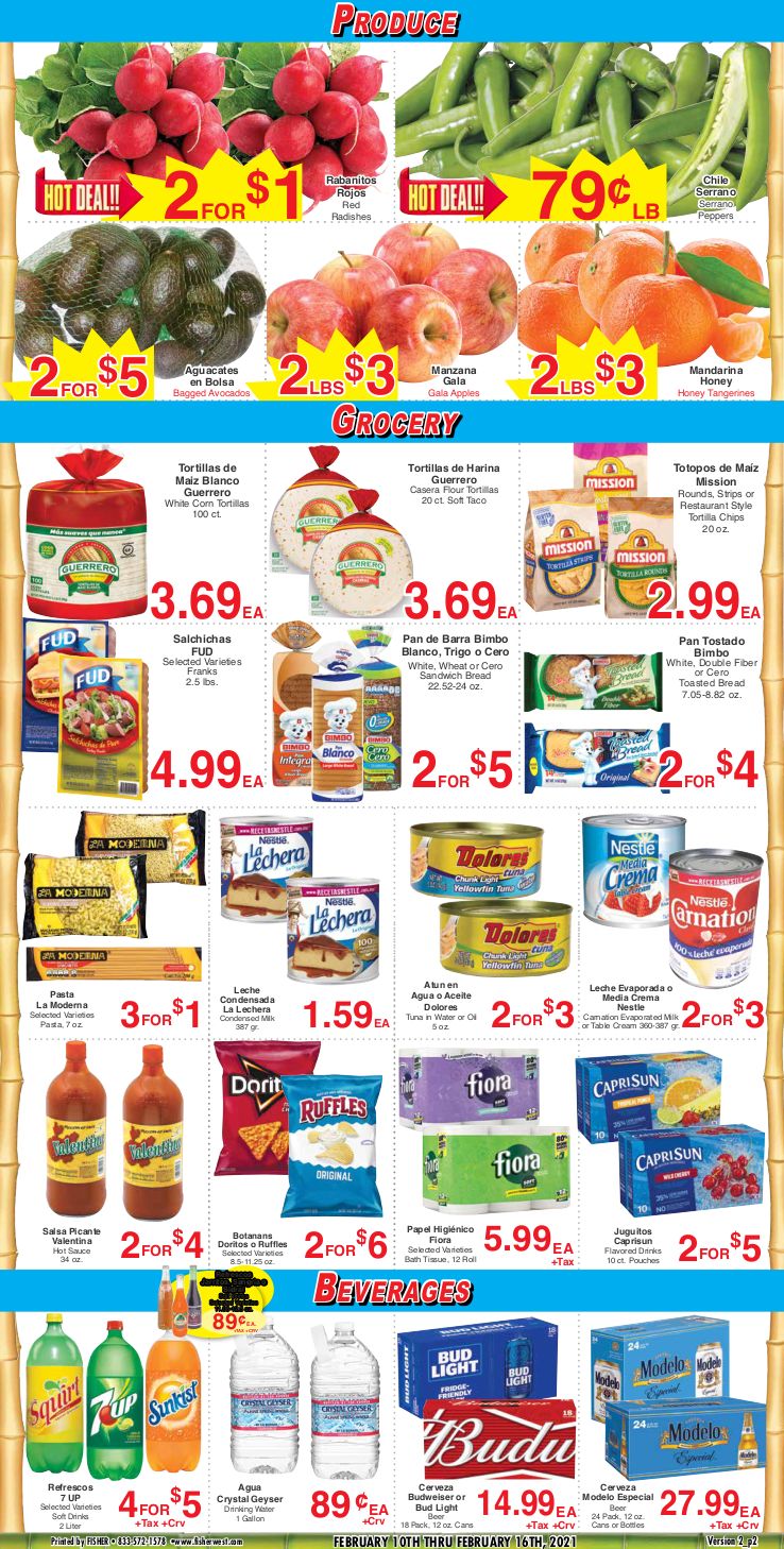 Arteaga's Valentine's Day Sale Weekly Ad Flyer February 10 to February 16, 2021