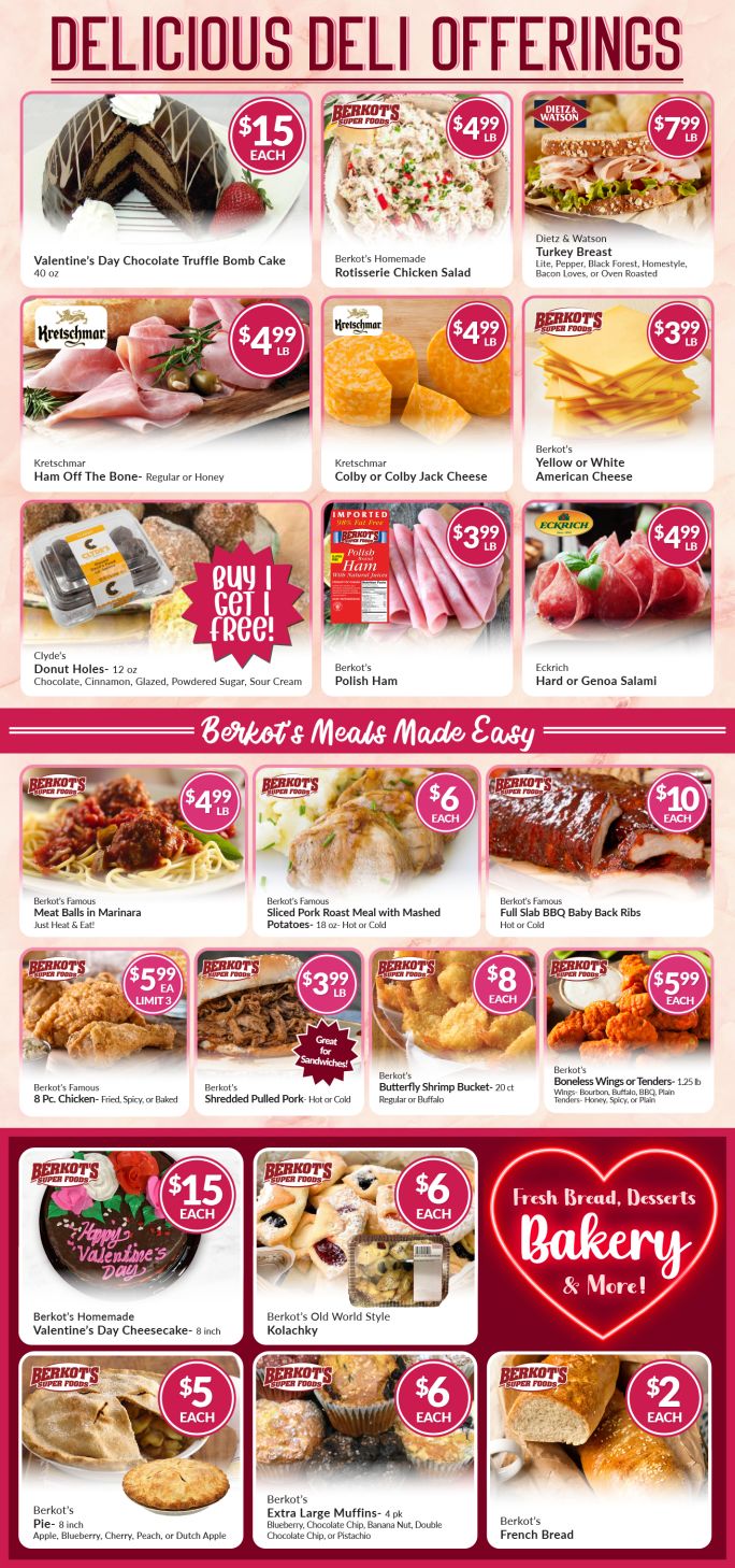 Berkot's Super Foods Valentine's Day Sale Weekly Ad Flyer February 10 to February 16, 2021