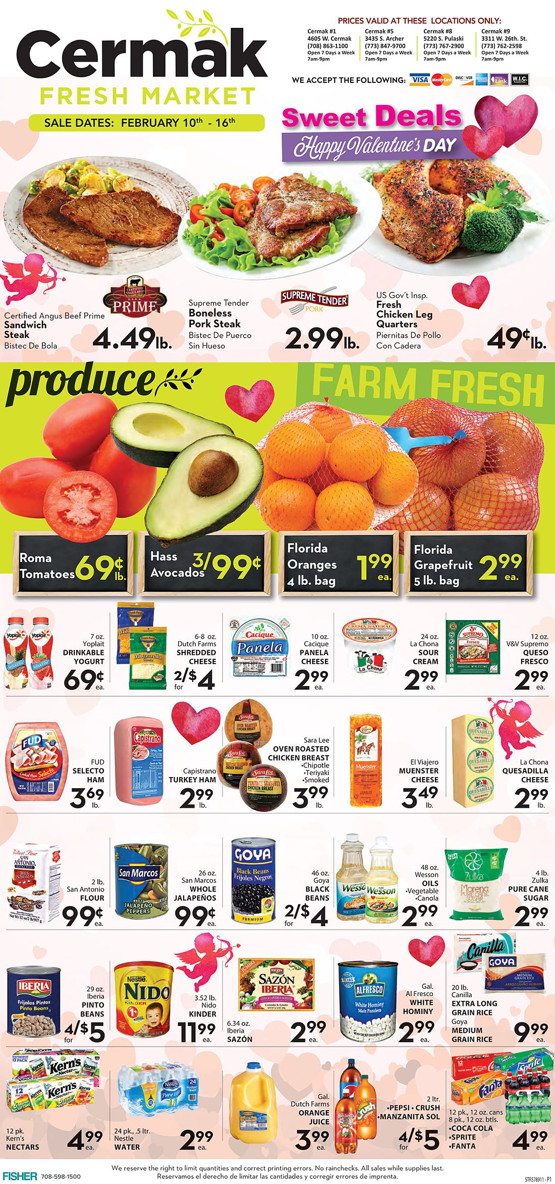 Cermak Fresh Market (IL) Valentine's Day Sale Weekly Ad Flyer February 10 to February 16, 2021