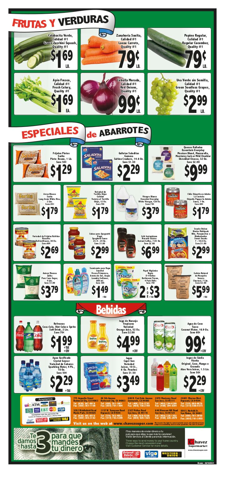 Chavez Weekly Ad Flyer February 10 to February 16, 2021