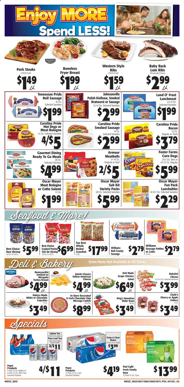 E.W. James & Sons Valentine's Day Sale Weekly Ad Flyer February 10 to February 16, 2021