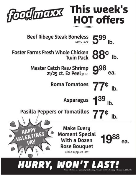 Foodmaxx Weekly Ad Flyer February 10 to February 23, 2021