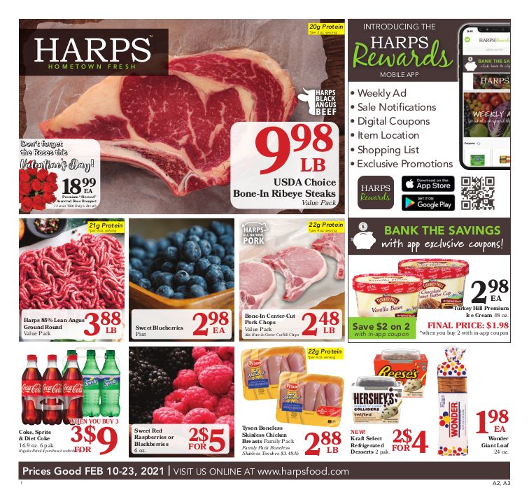 Harps Food Stores Weekly Ad Flyer February 10 to February 23, 2021