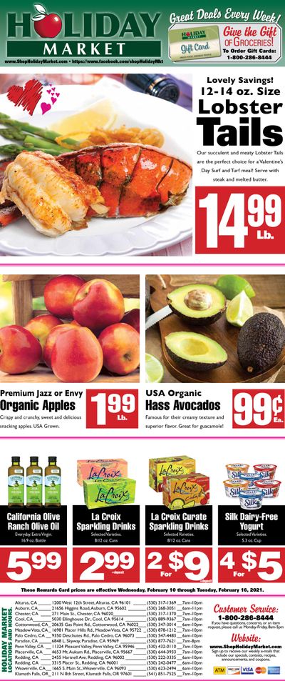 Holiday Market Valentine's Day Sale Weekly Ad Flyer February 10 to February 16, 2021
