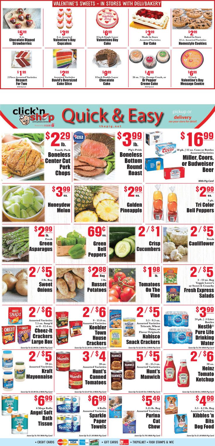 Piggly Wiggly (GA) Valentine's Day Sale Weekly Ad Flyer February 10 to February 16, 2021