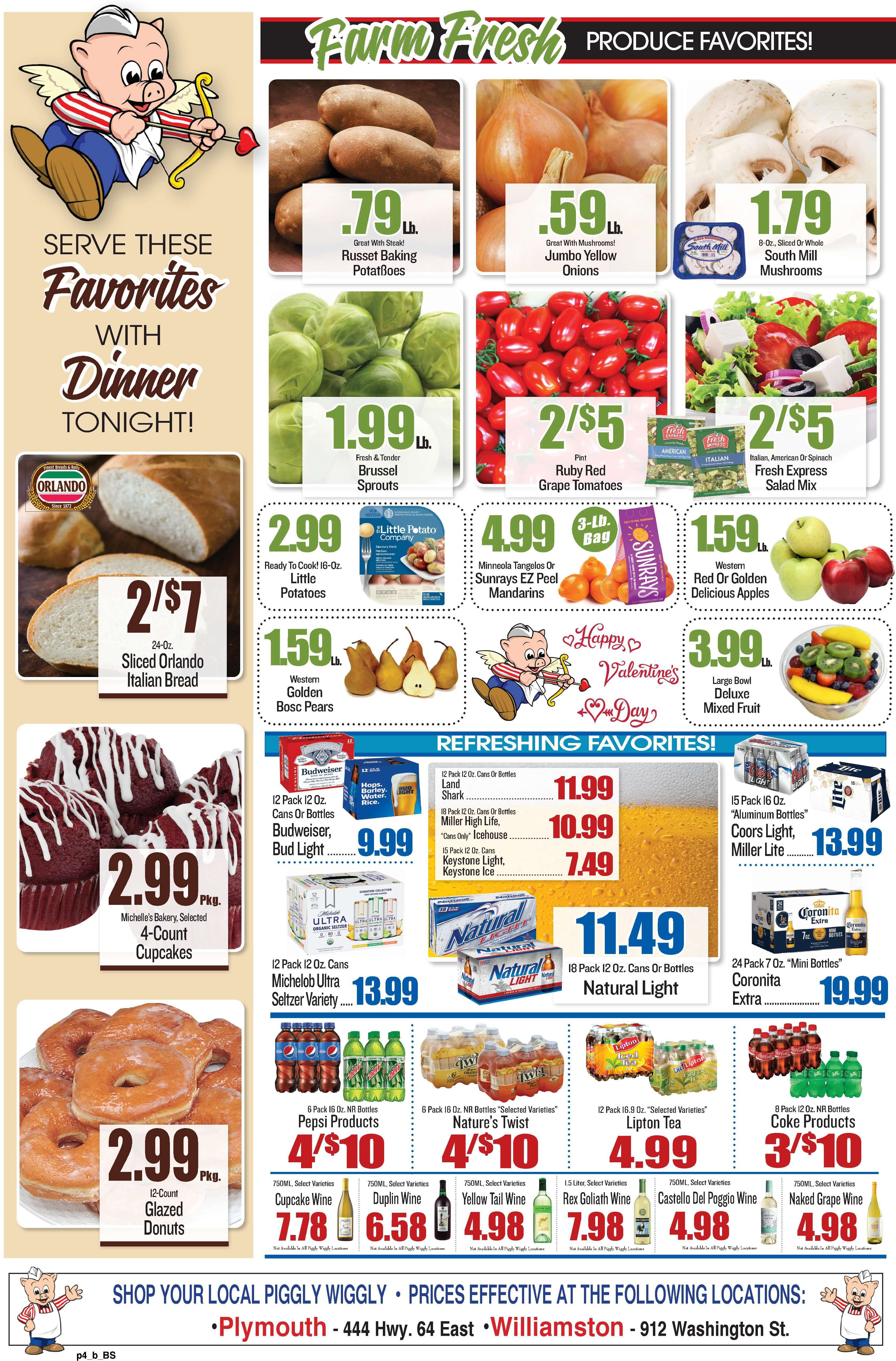 Piggly Wiggly (NC) Valentine's Day Sale Weekly Ad Flyer February 10 to February 16, 2021